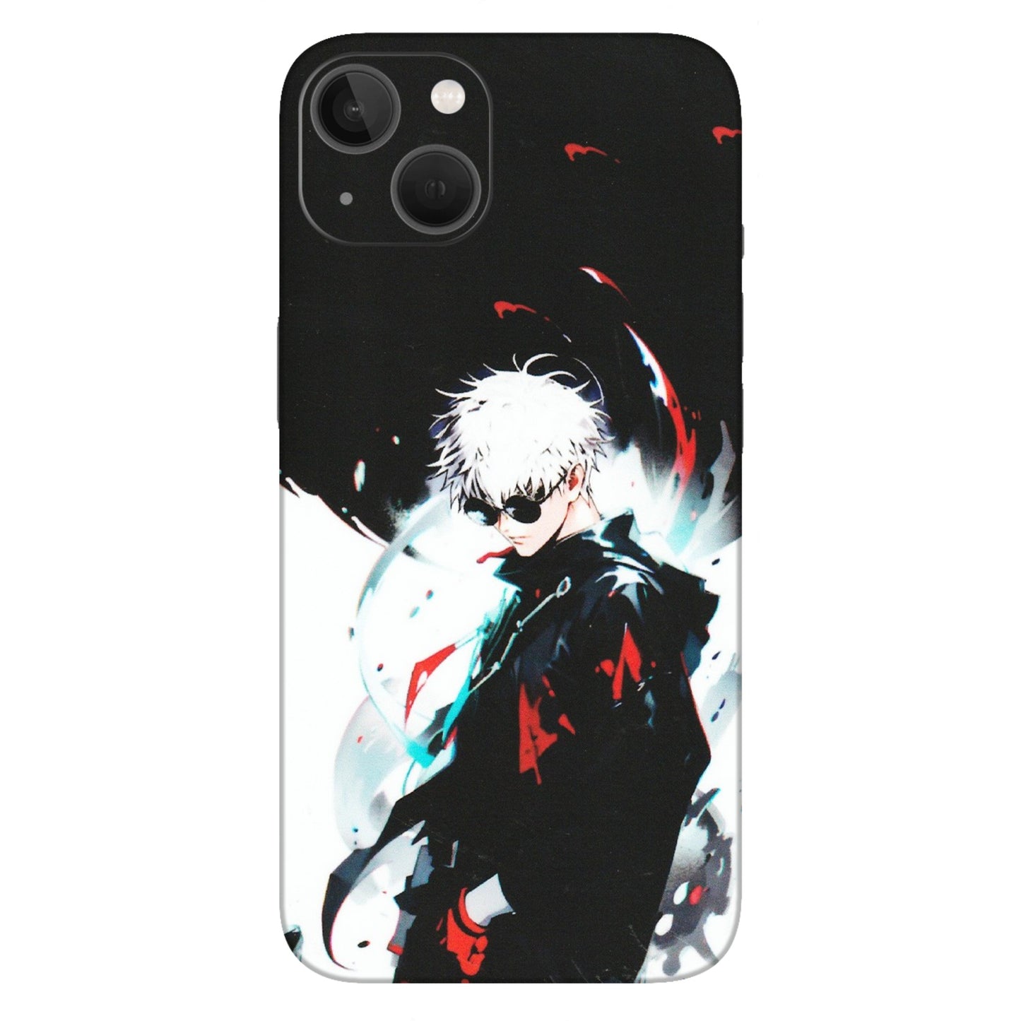 Apple iPhone Skins (All Models) - Gojo Powerful Charater Kaisen Anime - Matte Finish (M-144) iPhone 13