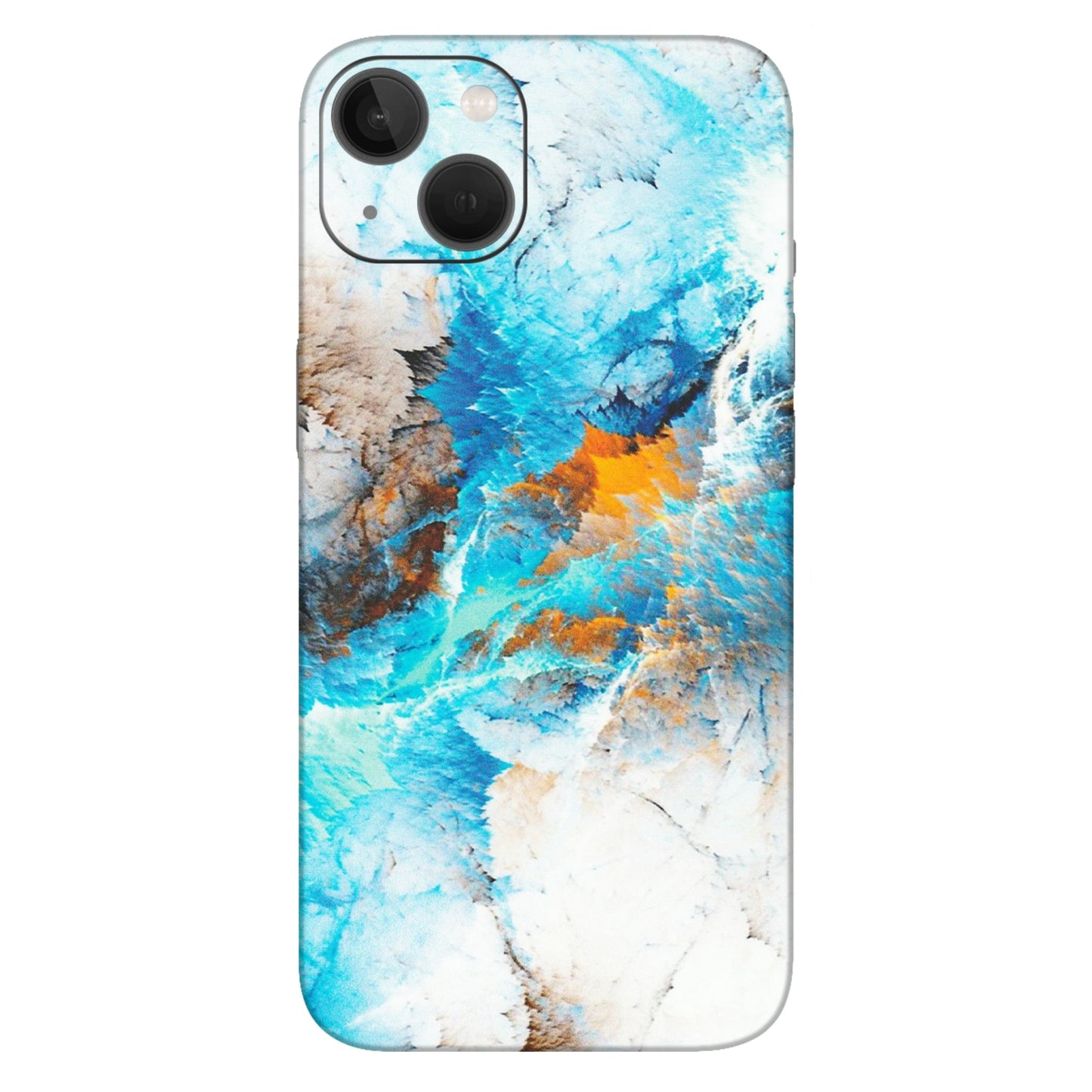 Apple iPhone Skins (All Models) - Blue Waves Abstract - Matte Finish (M-19) iPhone 13