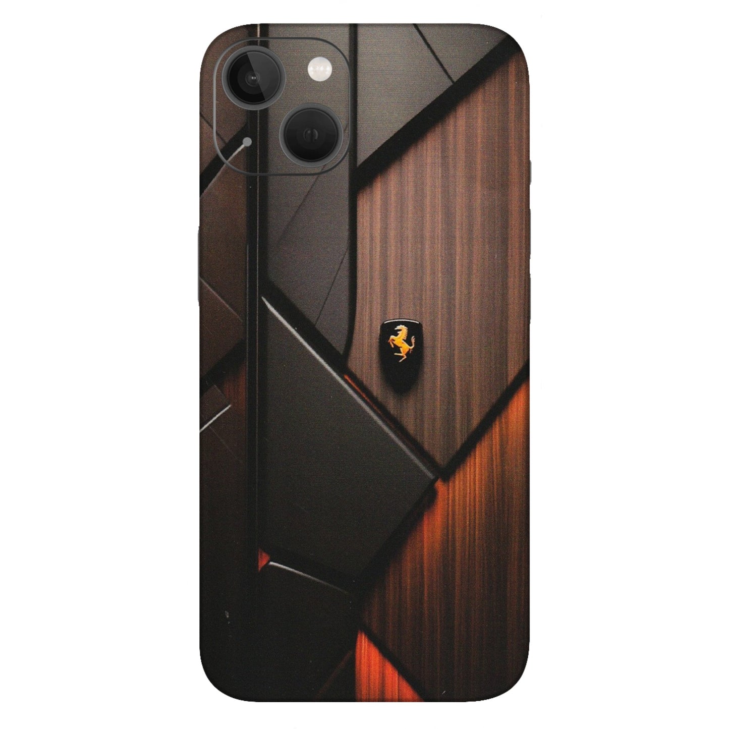 Apple iPhone Skins (All Models) - Lambo Beauty Wood Pattern Sober - Matte Finish (M-51) iPhone 13