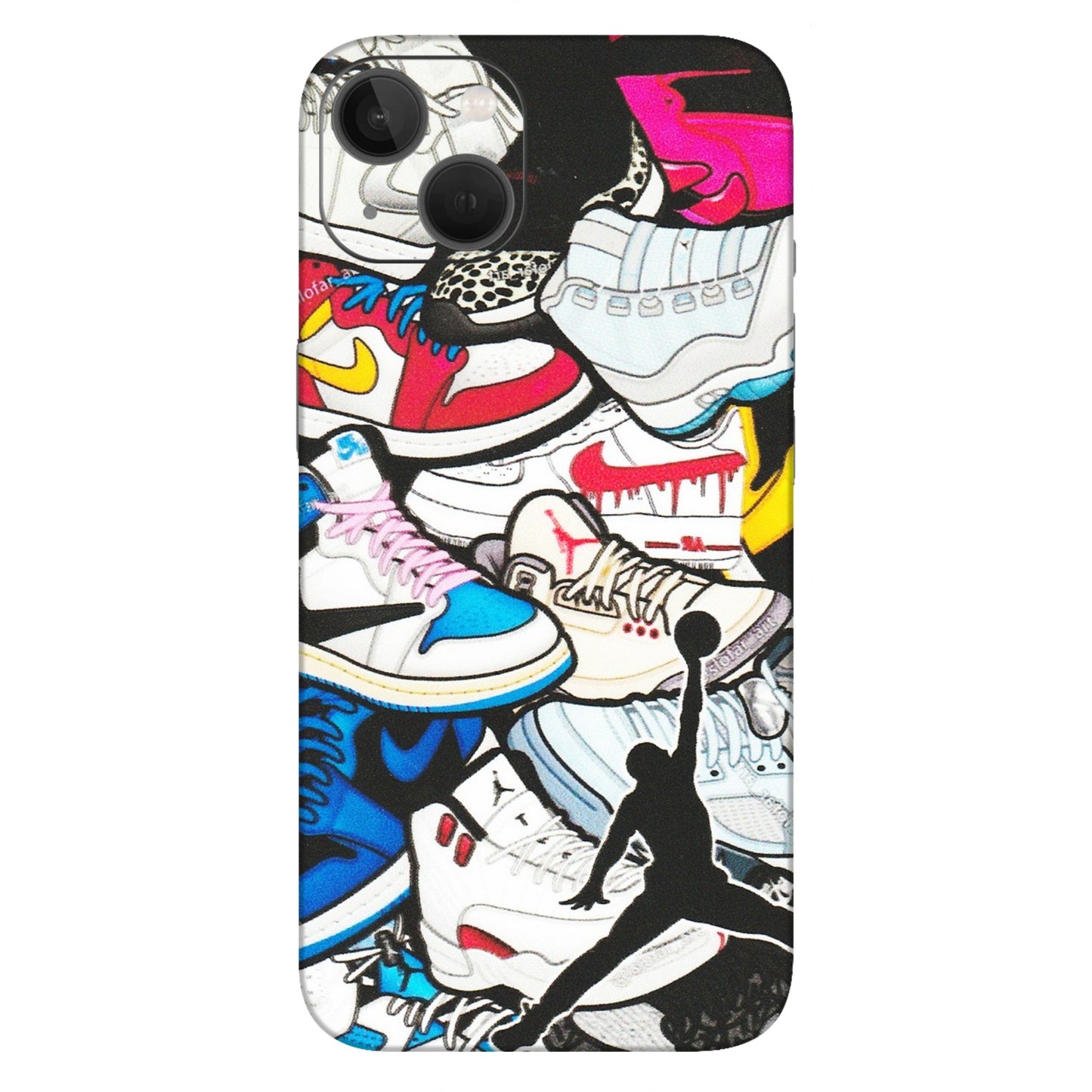 Apple iPhone Skins (All Models) - Jordan Sneakers Fan - Matte Finish (M-80) iPhone 13