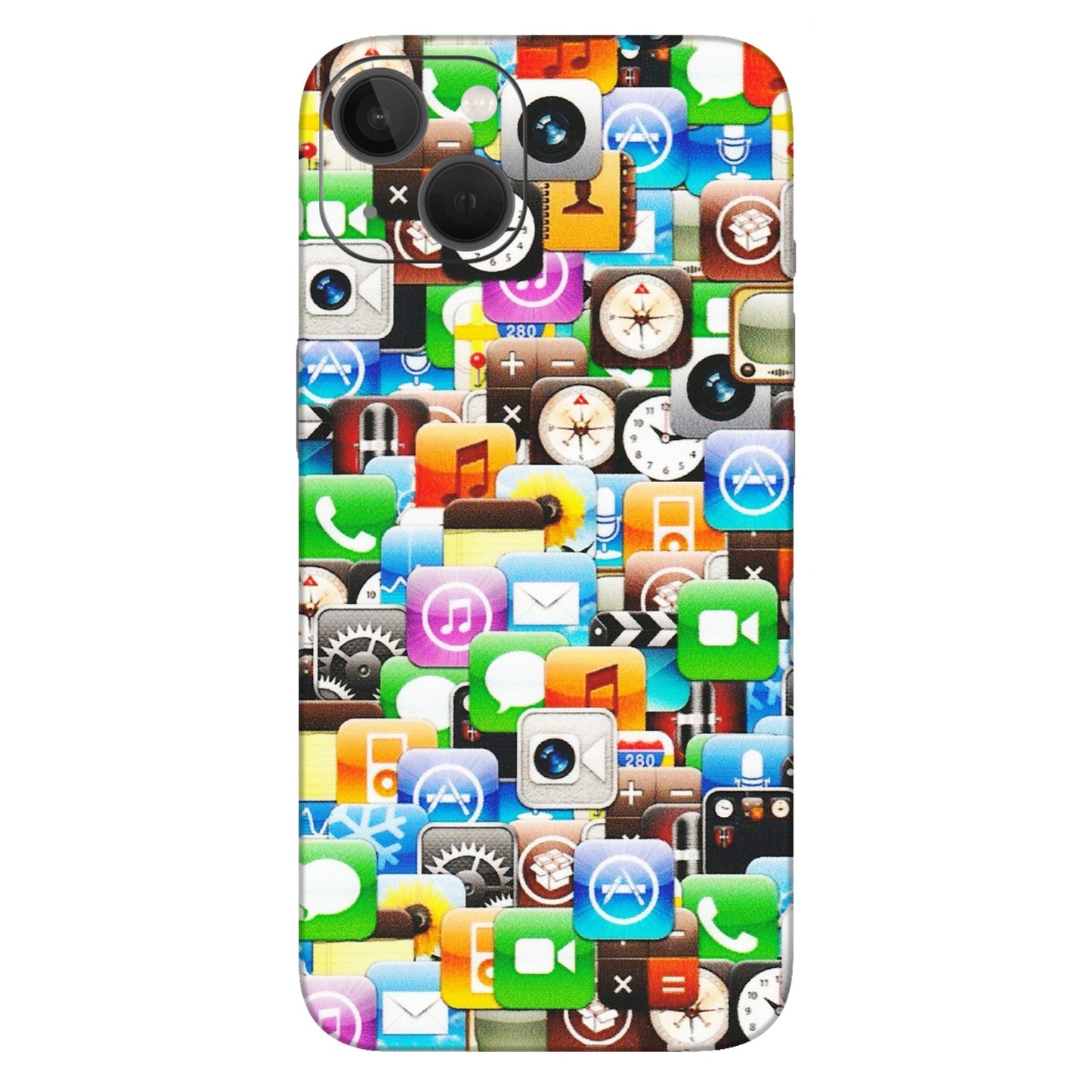 Apple iPhone Skins (All Models) - All Apple Icons - Matte Finish (M-93) iPhone 13