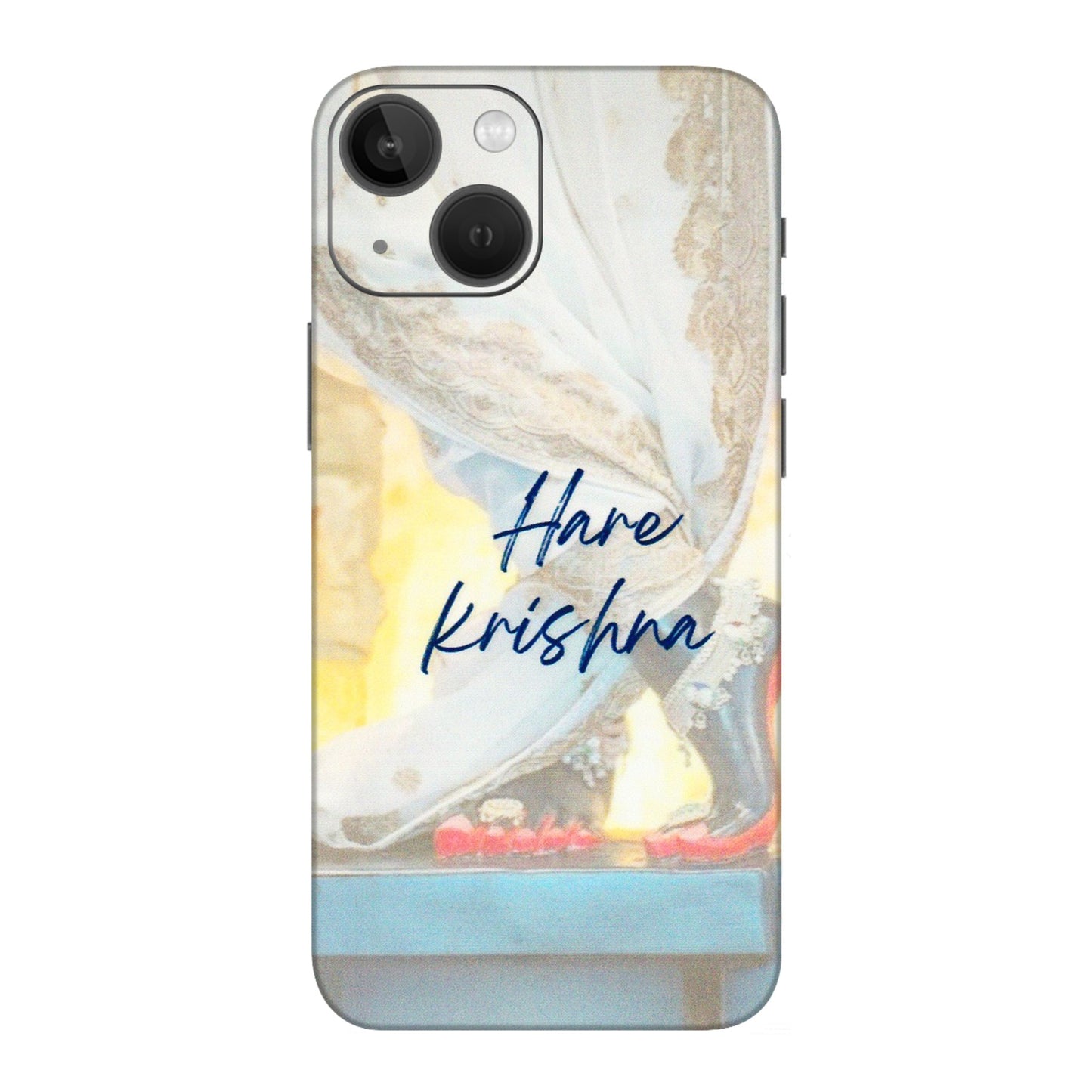 Apple iPhone Skins (All Models) - Hare Krishna - 3D Embossed Finish (L-03) iPhone 13 Mini