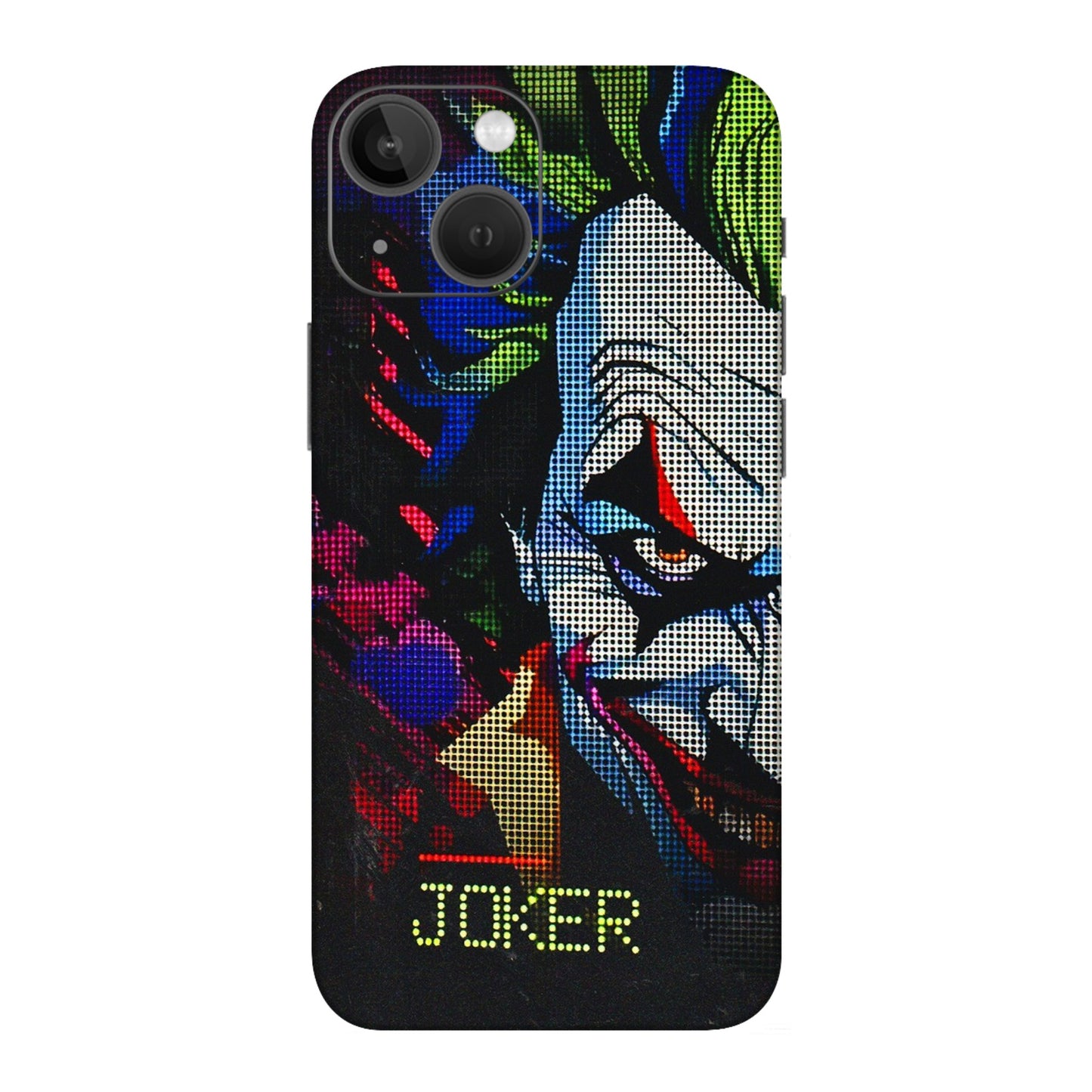 Apple iPhone Skins (All Models) - Joker Dot Matrix - 3D Embossed Finish (L-08) iPhone 13 Mini