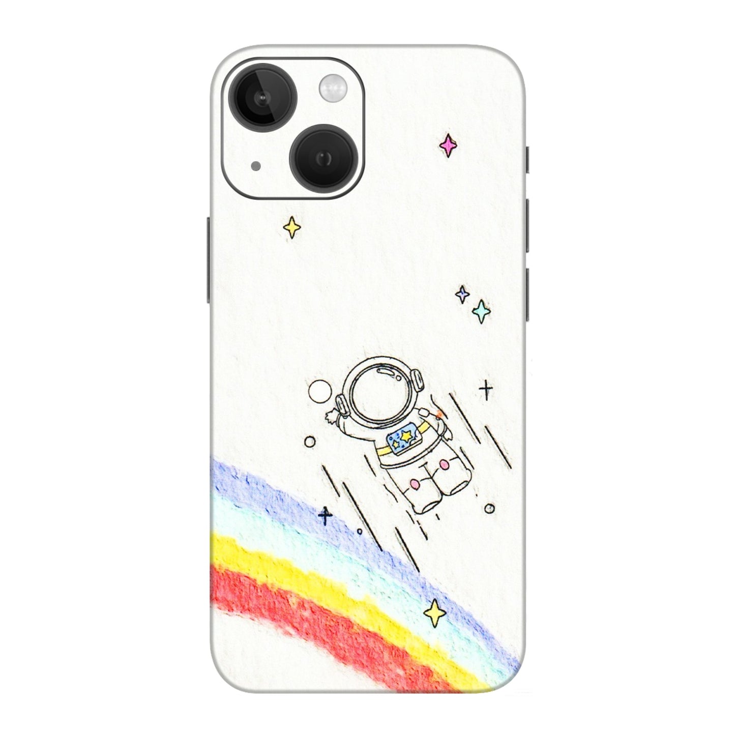 Apple iPhone Skins (All Models) - Milkyway Astronaut - 3D Embossed Finish (L-110) iPhone 13 Mini