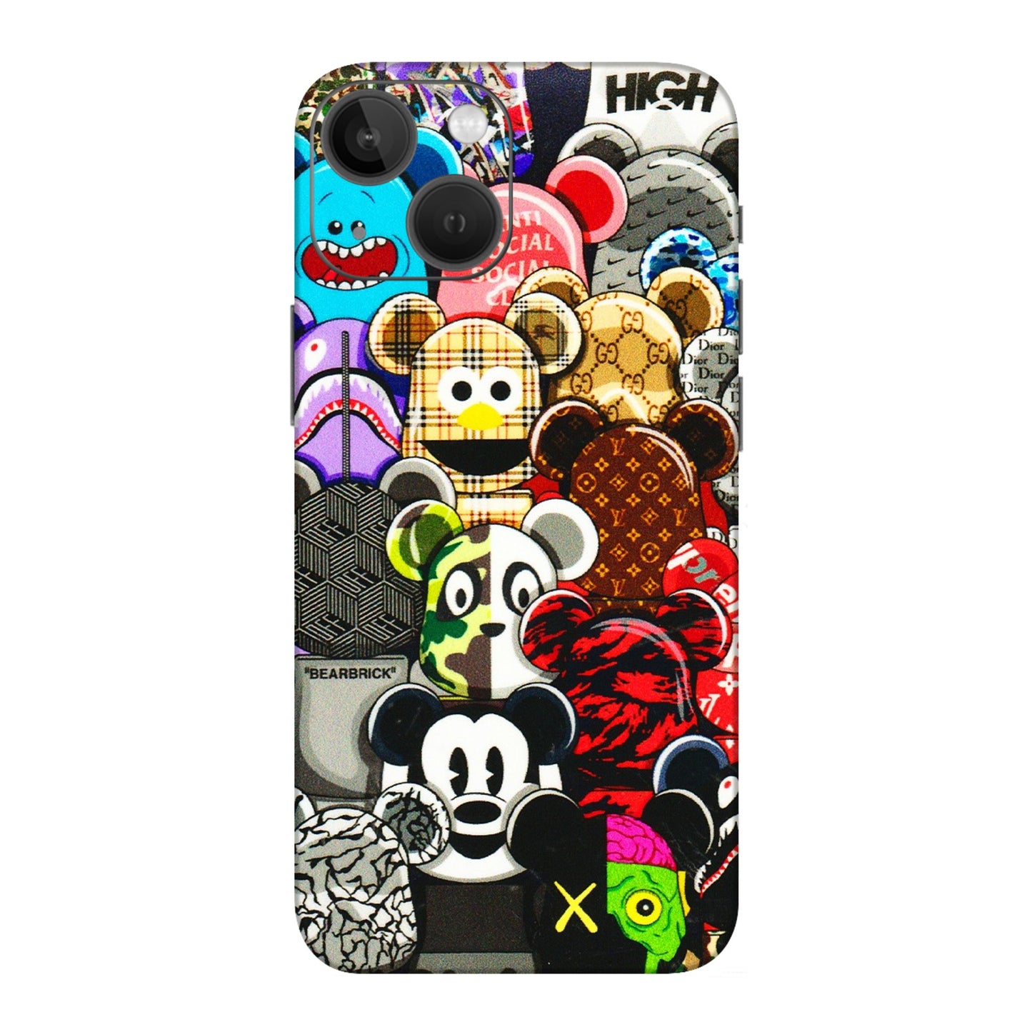 Apple iPhone Skins (All Models) - More Mickey Mouses - 3D Embossed Finish (L-118) iPhone 13 Mini