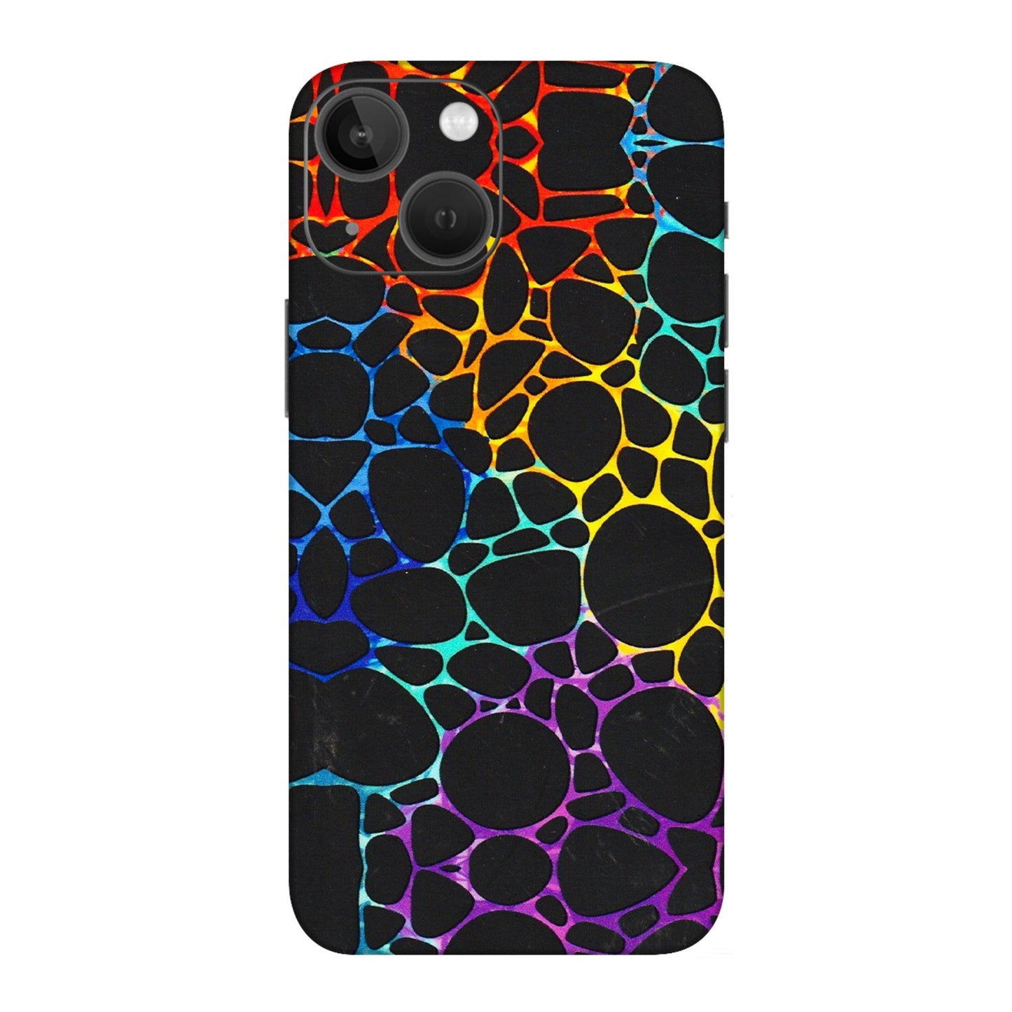 Apple iPhone Skins (All Models) - Abstract Art MultiColour - 3D Embossed Finish (L-133) iPhone 13 Mini