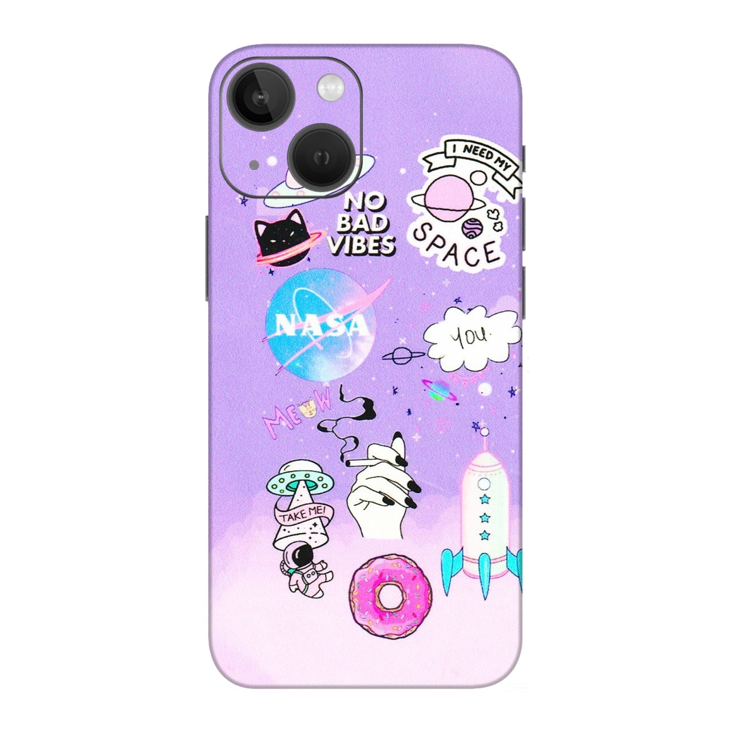 Apple iPhone Skins (All Models) - I Need My Nasa Skin - 3D Embossed Finish (L-149) iPhone 13 Mini
