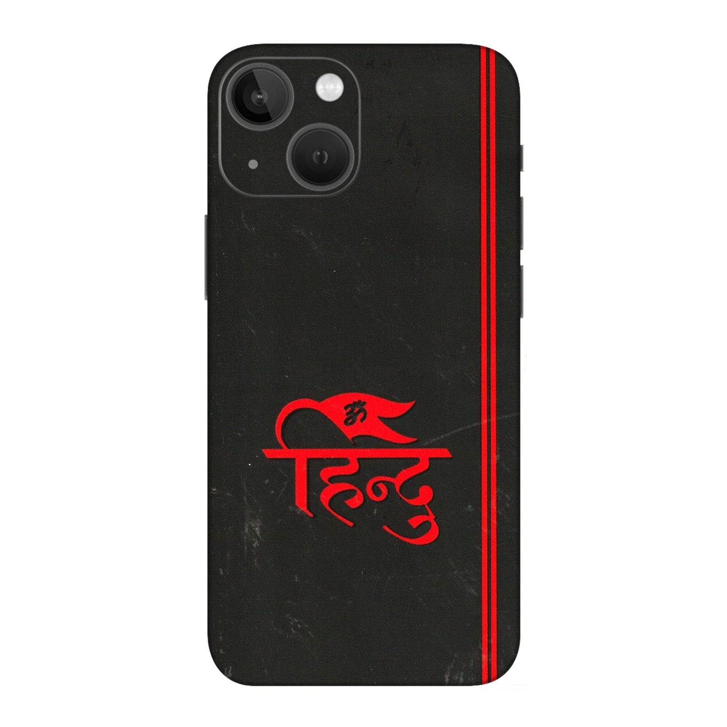 Apple iPhone Skins (All Models) - Hindu Black - 3D Embossed Finish (L-153) iPhone 13 Mini