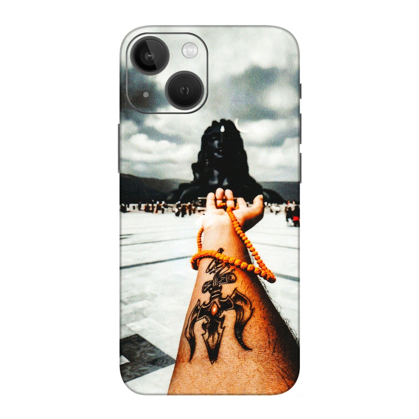 Apple iPhone Skins (All Models) - Jai Adiyogi Mahakaal - 3D Embossed Finish (L-164) iPhone 13 Mini