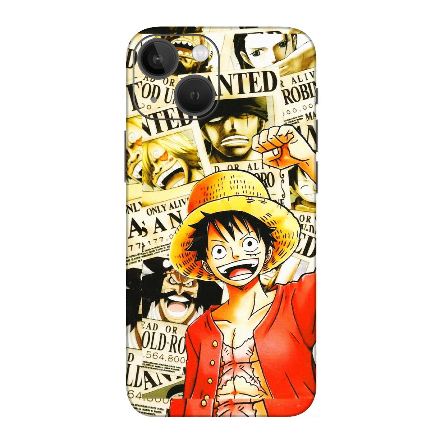 Apple iPhone Skins (All Models) - Luffy Anime - 3D Embossed Finish (L-177) iPhone 13 Mini