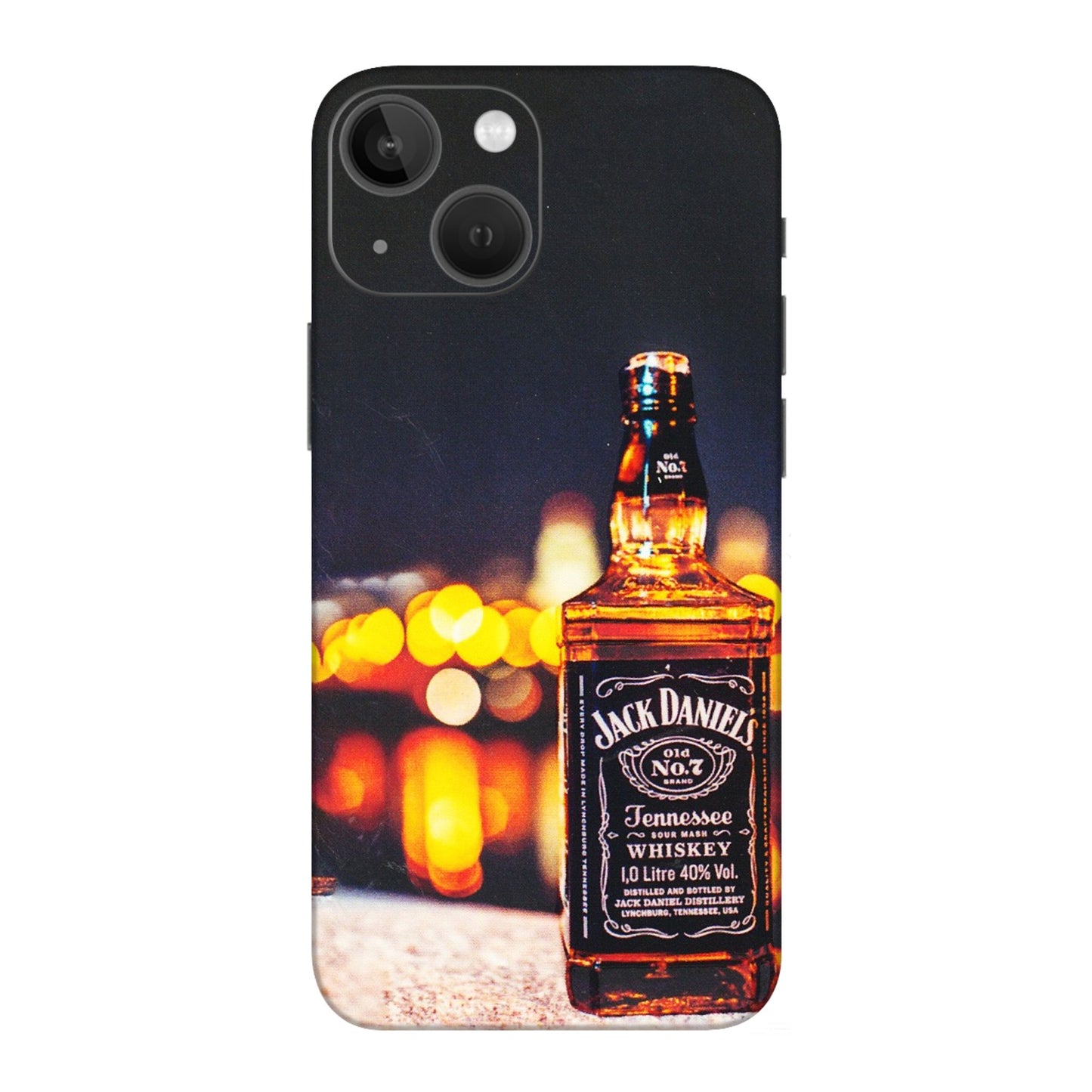 Apple iPhone Skins (All Models) - JD Whiskey Bottle - 3D Embossed Finish (L-20) iPhone 13 Mini