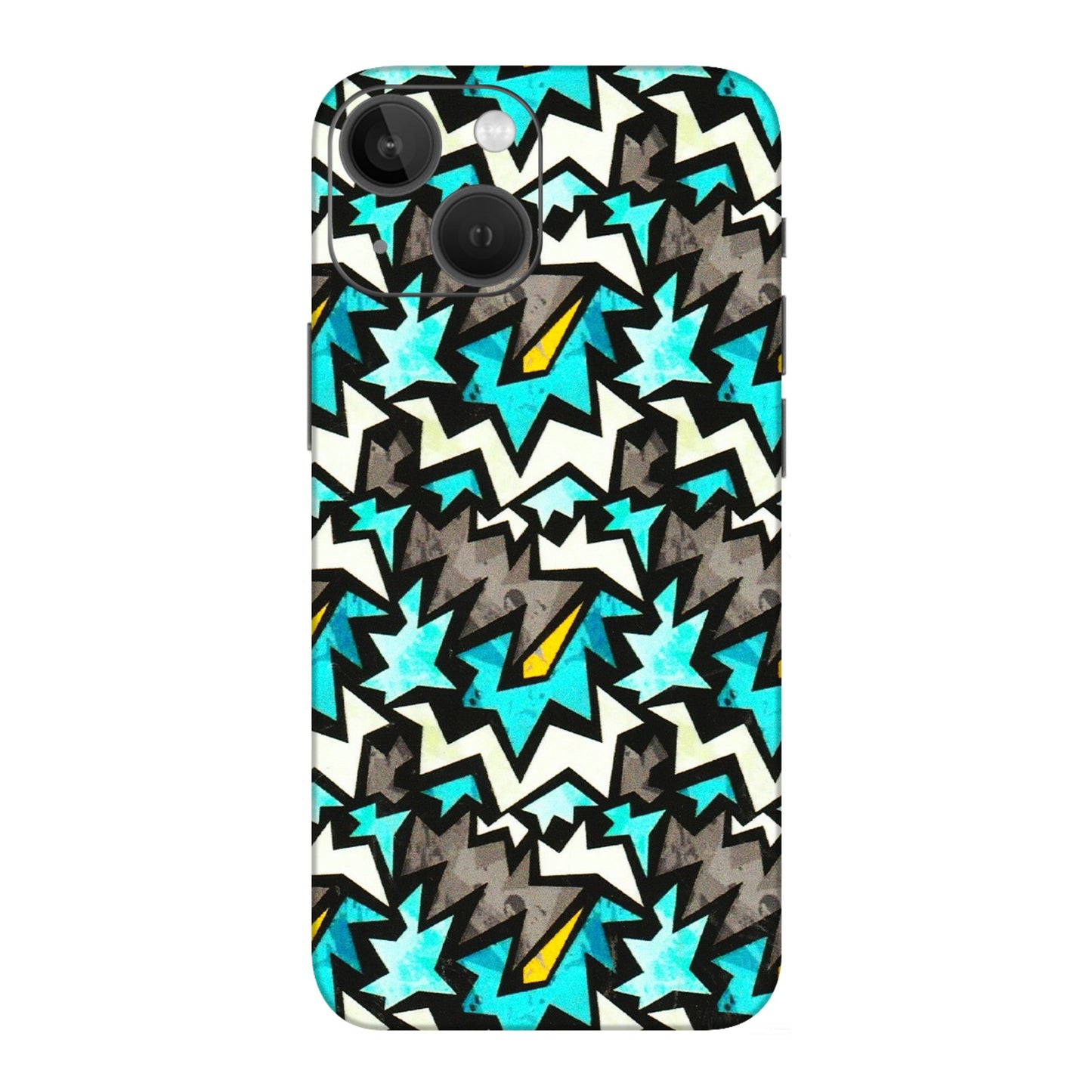 Apple iPhone Skins (All Models) - Funky Zig Zag - 3D Embossed Finish (L-223) iPhone 13 Mini