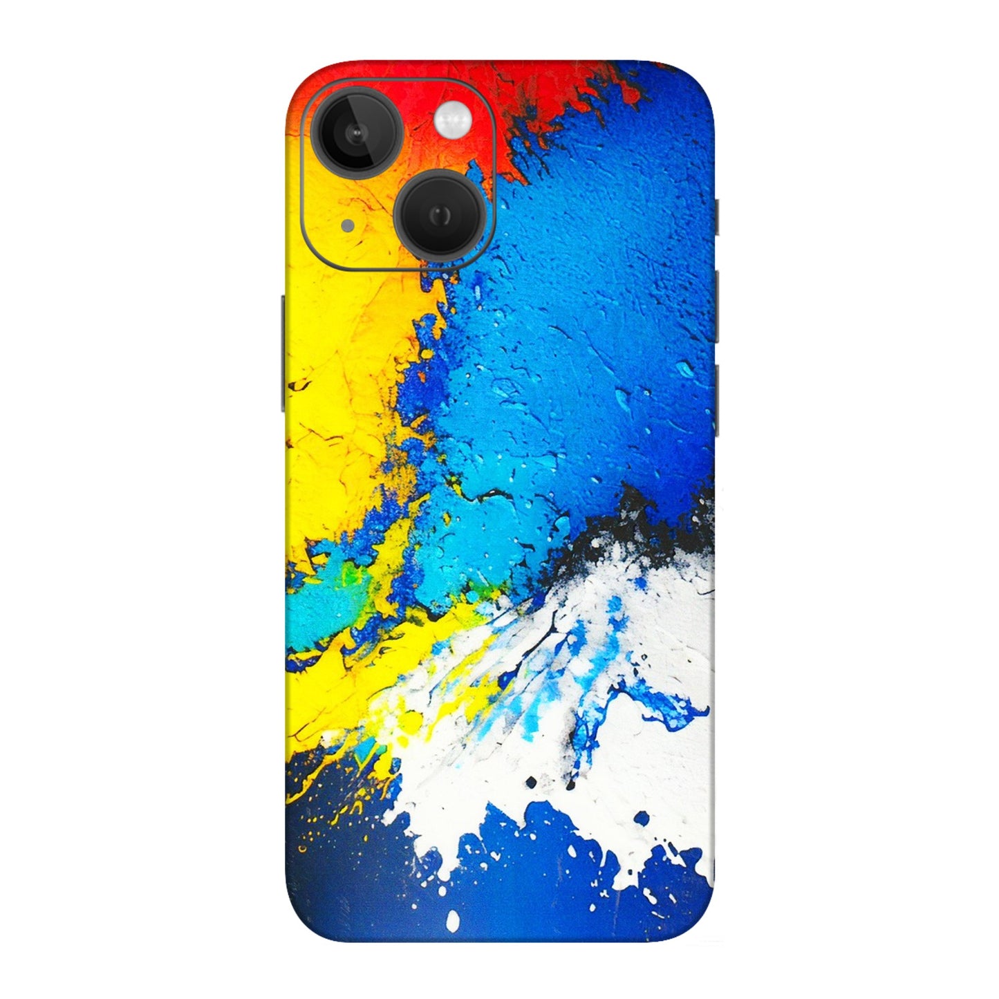 Apple iPhone Skins (All Models) - Acrylic Paint Spill - 3D Embossed Finish (L-229) iPhone 13 Mini