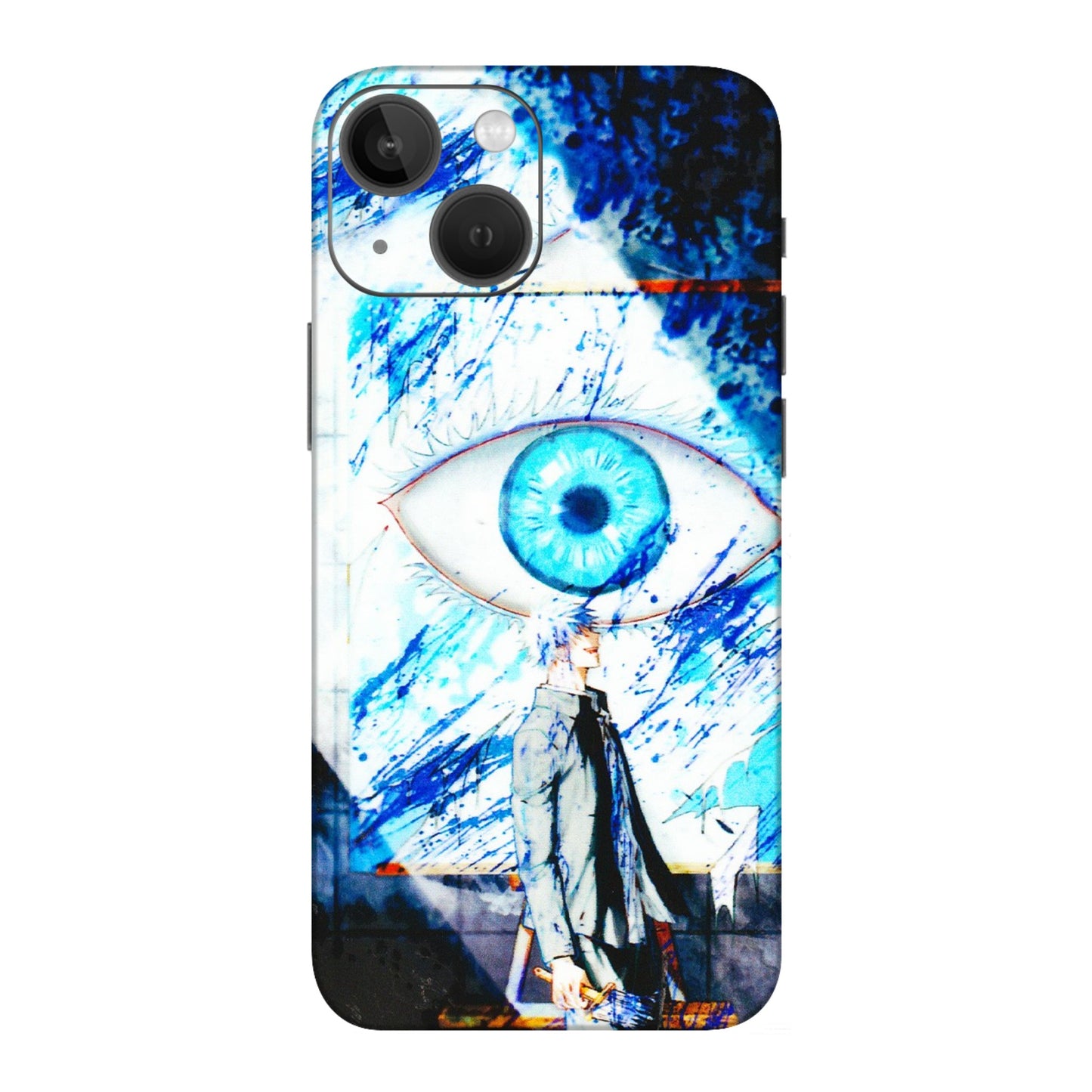 Apple iPhone Skins (All Models) - Gojo Satoru evil eye - 3D Embossed Finish (L-239) iPhone 13 Mini
