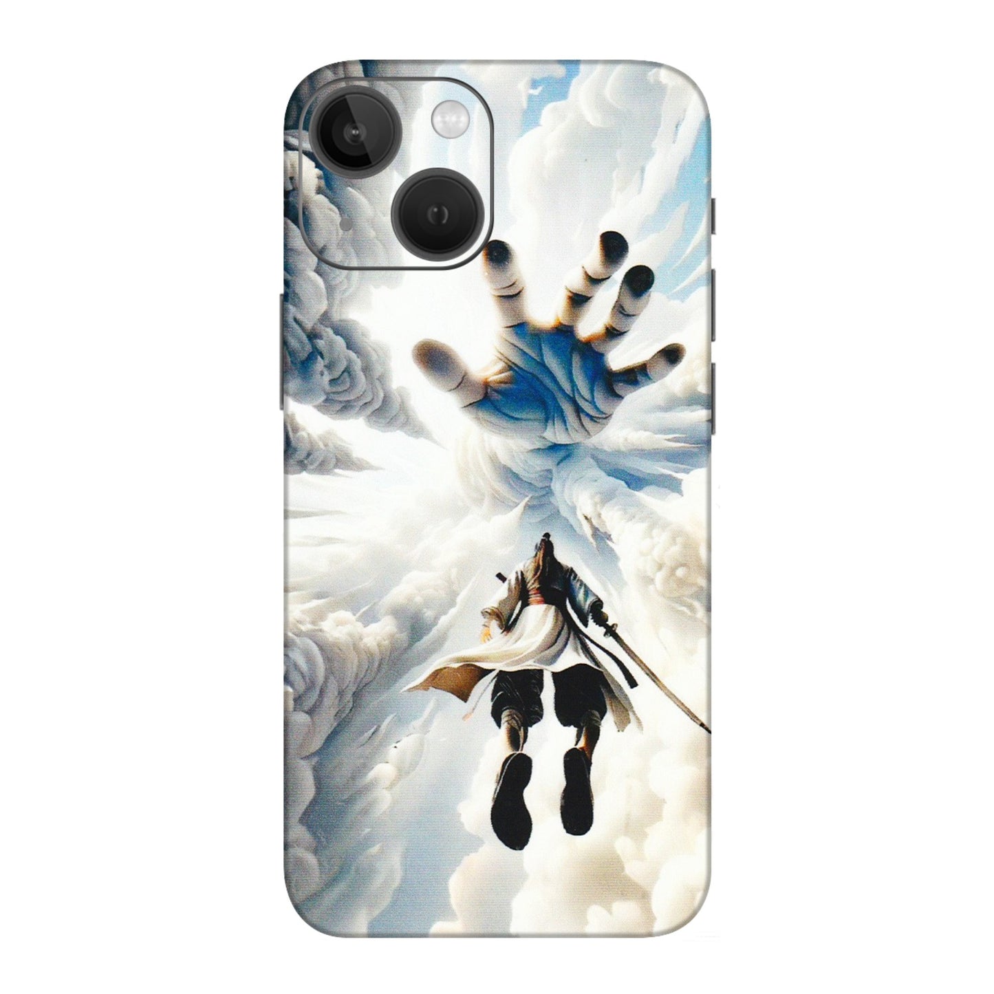 Apple iPhone Skins (All Models) - Big Hand With Monkey King - 3D Embossed Finish (L-323) iPhone 13 Mini