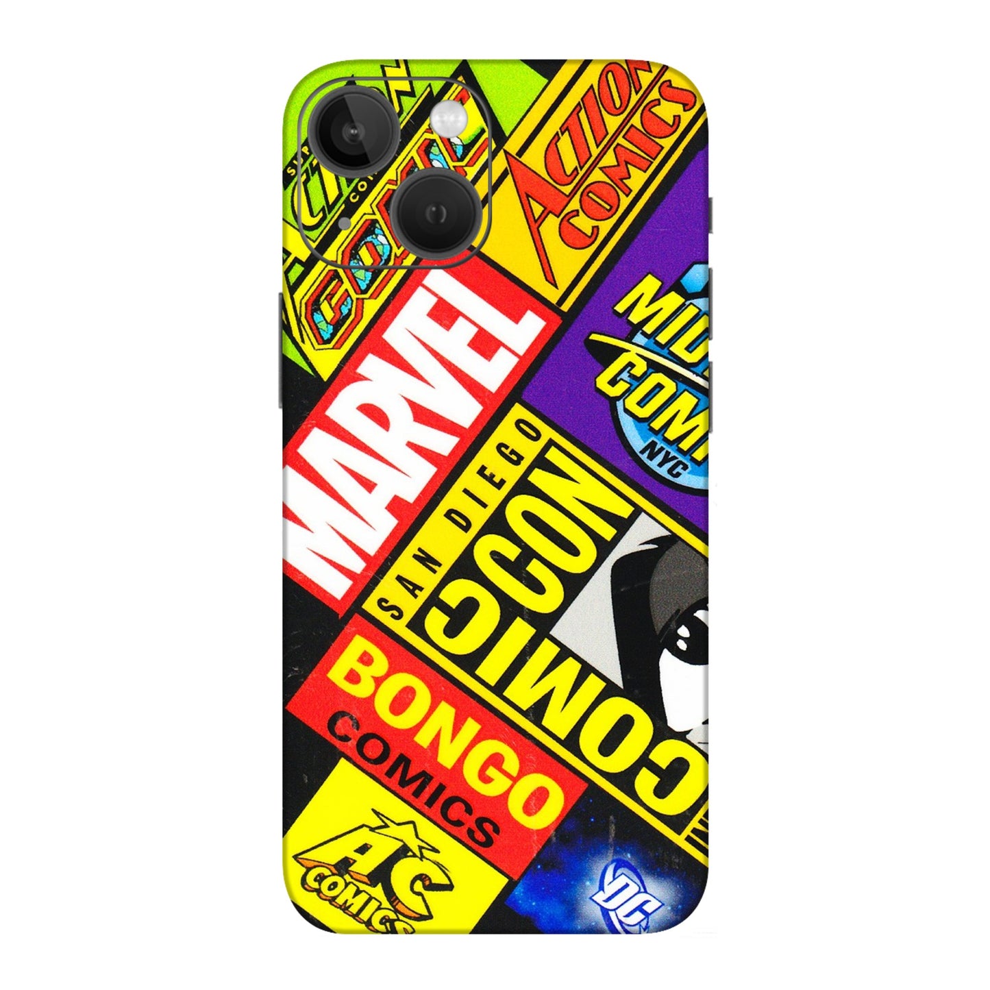 Apple iPhone Skins (All Models) - Bongo Comic Con - 3D Embossed Finish (L-325) iPhone 13 Mini