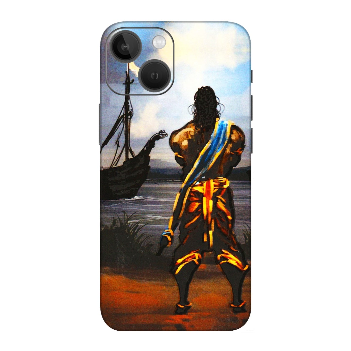 Apple iPhone Skins (All Models) - Heavenly God Figure - 3D Embossed Finish (L-34) iPhone 13 Mini