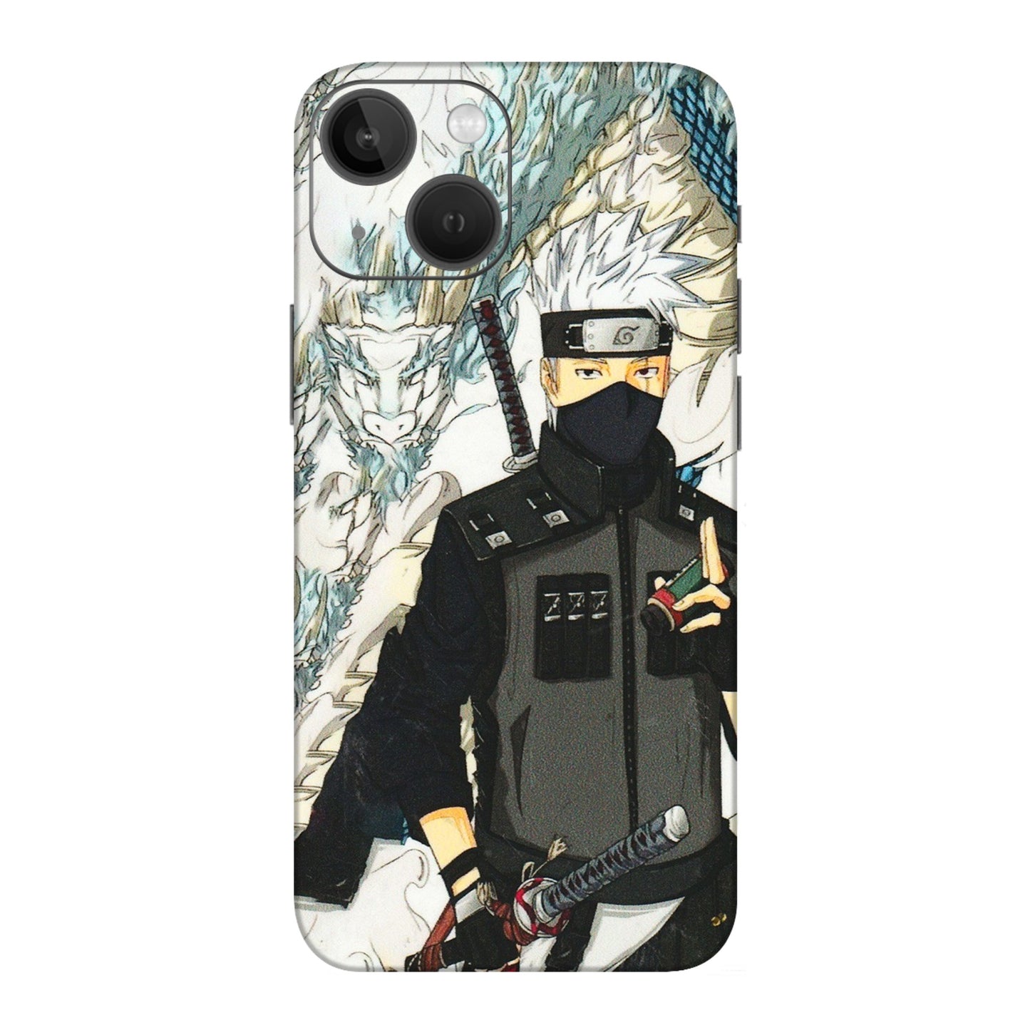 Apple iPhone Skins (All Models) - Kakashi Hatake Naruto Anime - 3D Embossed Finish (L-46) iPhone 13 Mini