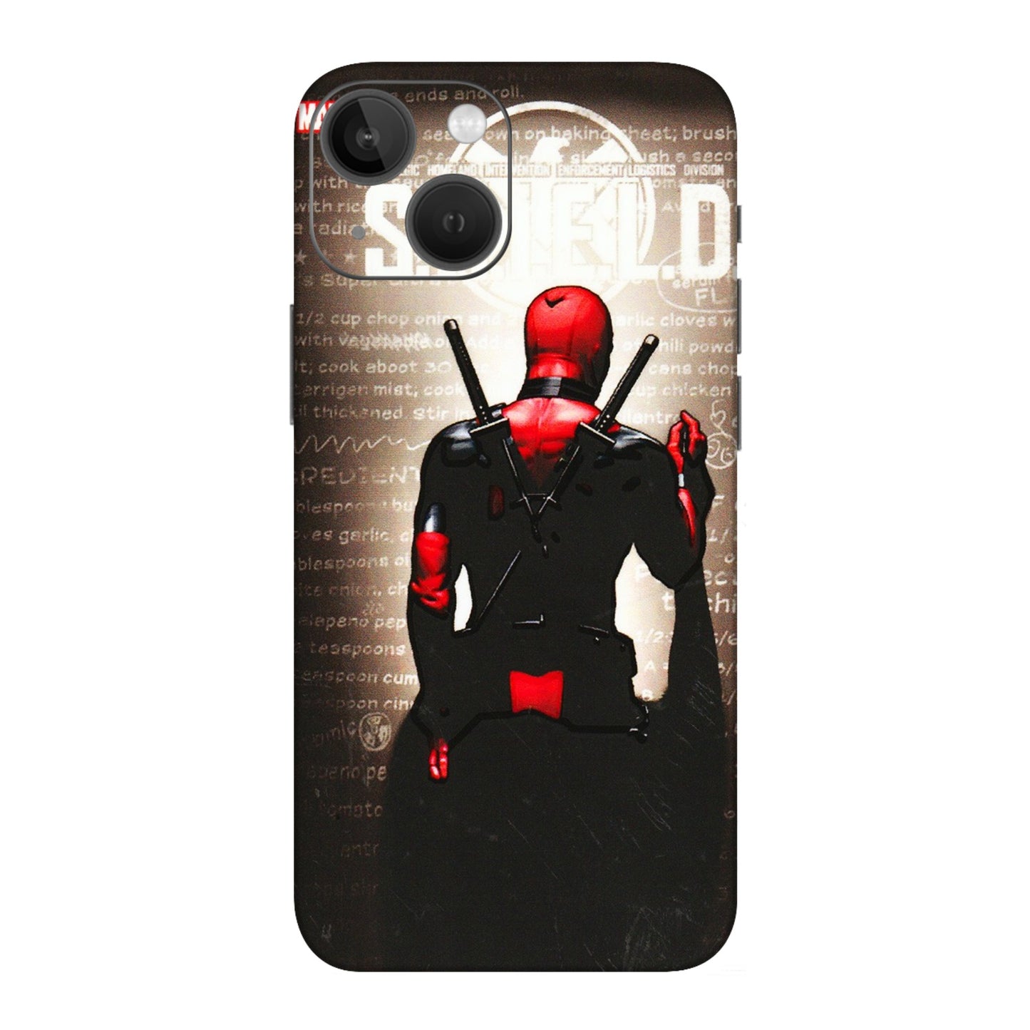 Apple iPhone Skins (All Models) - Deadpool - 3D Embossed Finish (L-56) iPhone 13 Mini