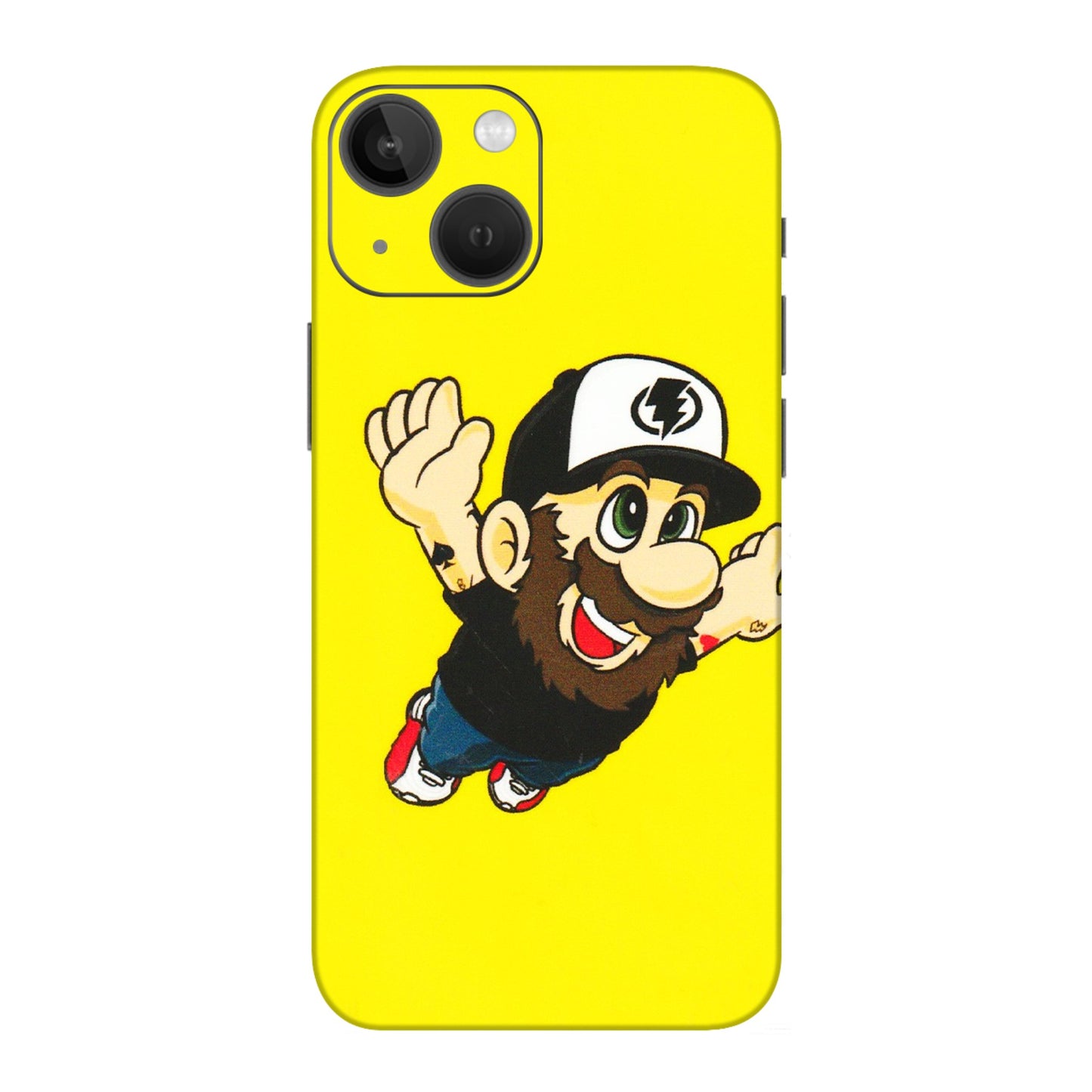 Apple iPhone Skins (All Models) - Flying Beardo - 3D Embossed Finish (L-60) iPhone 13 Mini