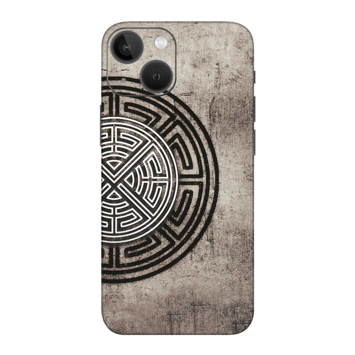Apple iPhone Skins (All Models) - Mysterious Circular Design - 3D Embossed Finish (L-63) iPhone 13 Mini