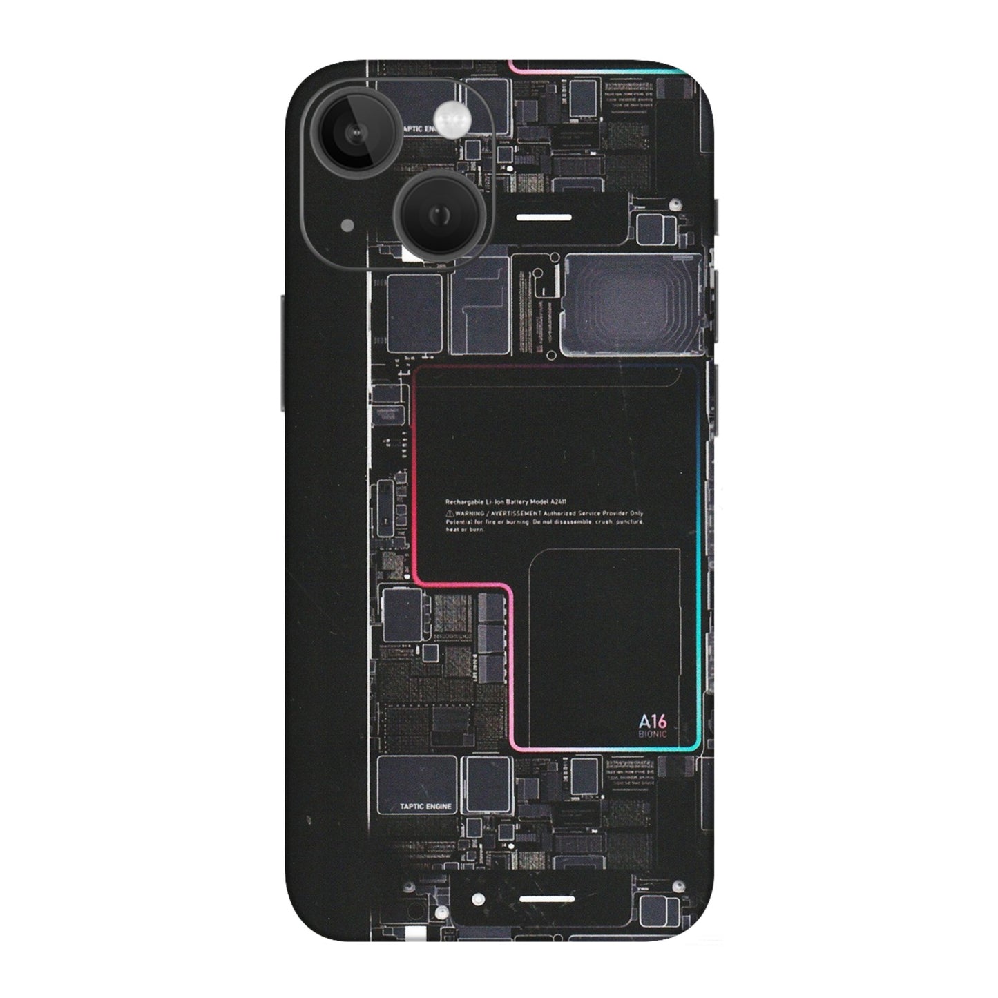 Apple iPhone Skins (All Models) - Motherboard Circuit Layout - Matte Finish (M-117) iPhone 13 Mini