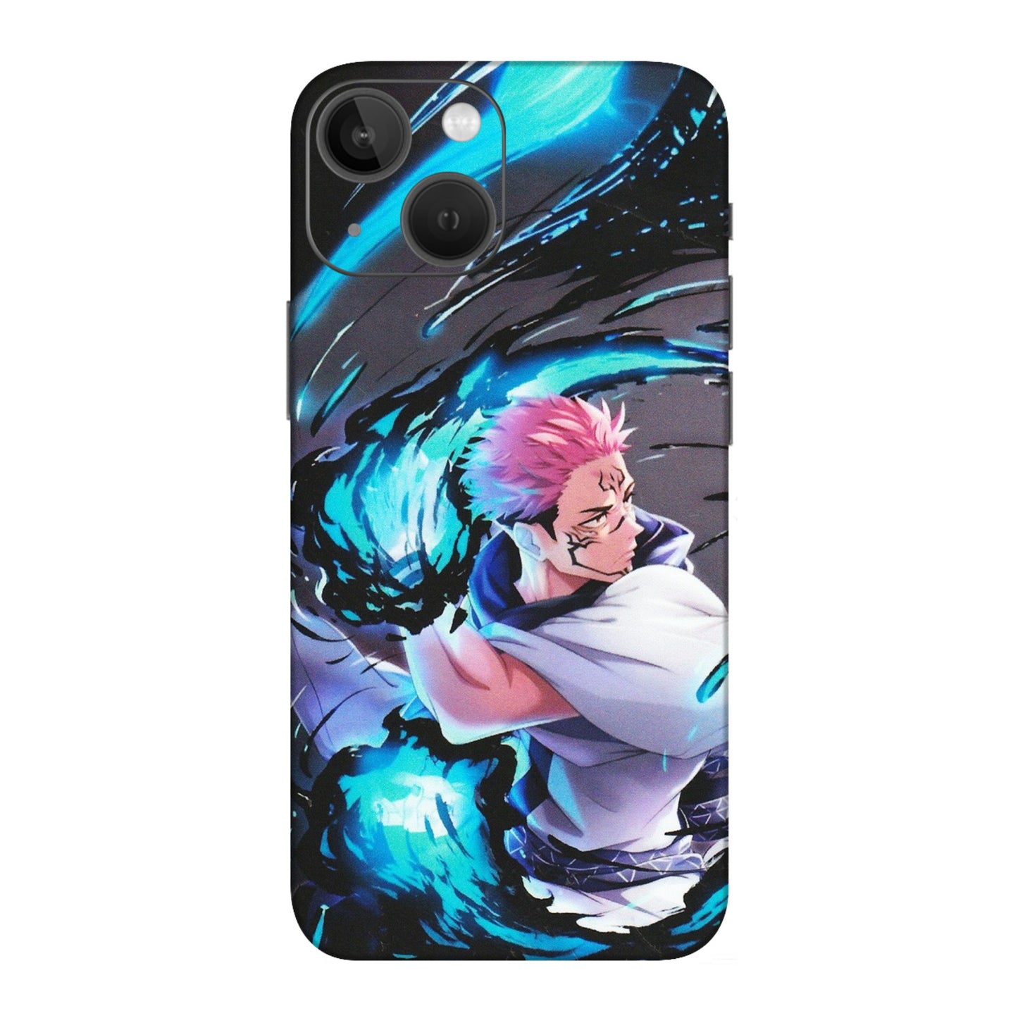 Apple iPhone Skins (All Models) - New Jujutsu Kaisen Grey Blue Anime - Matte Finish (M-127) iPhone 13 Mini