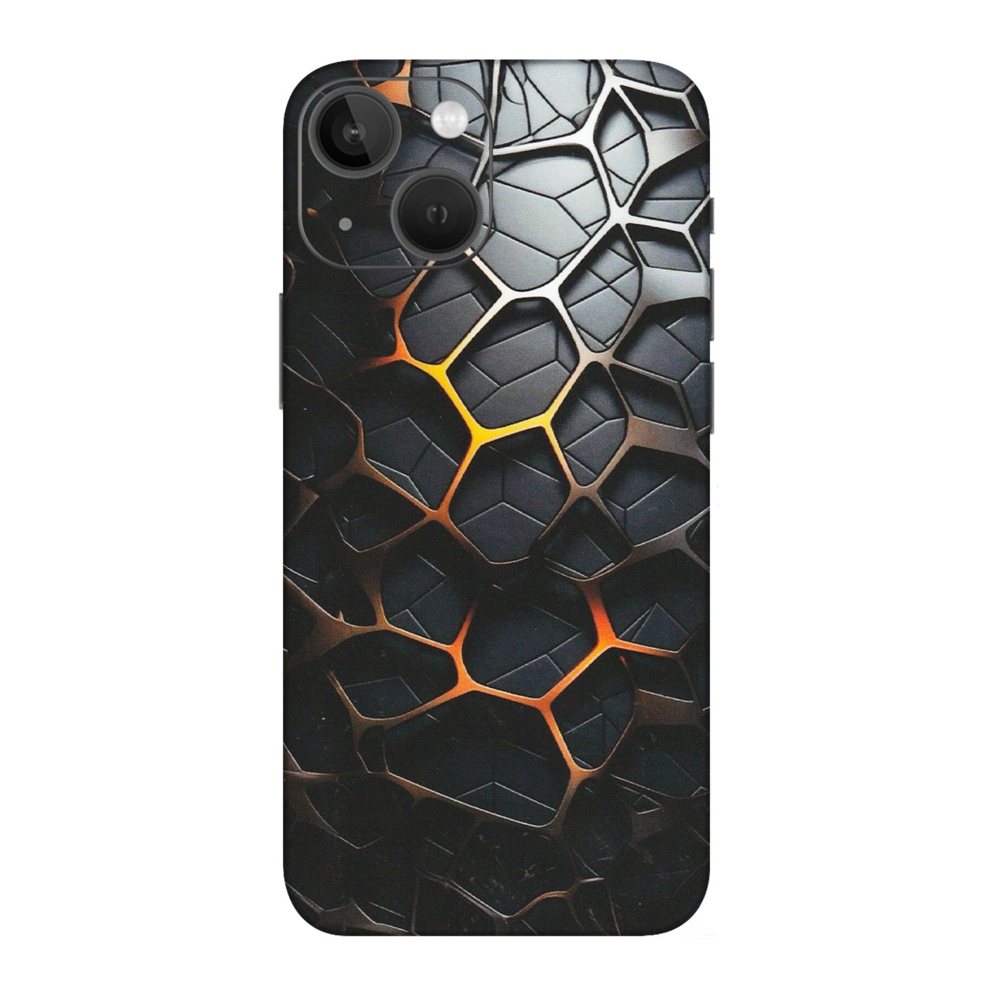 Apple iPhone Skins (All Models) - New Abstract Graphite Tiles - Matte Finish (M-130) iPhone 13 Mini