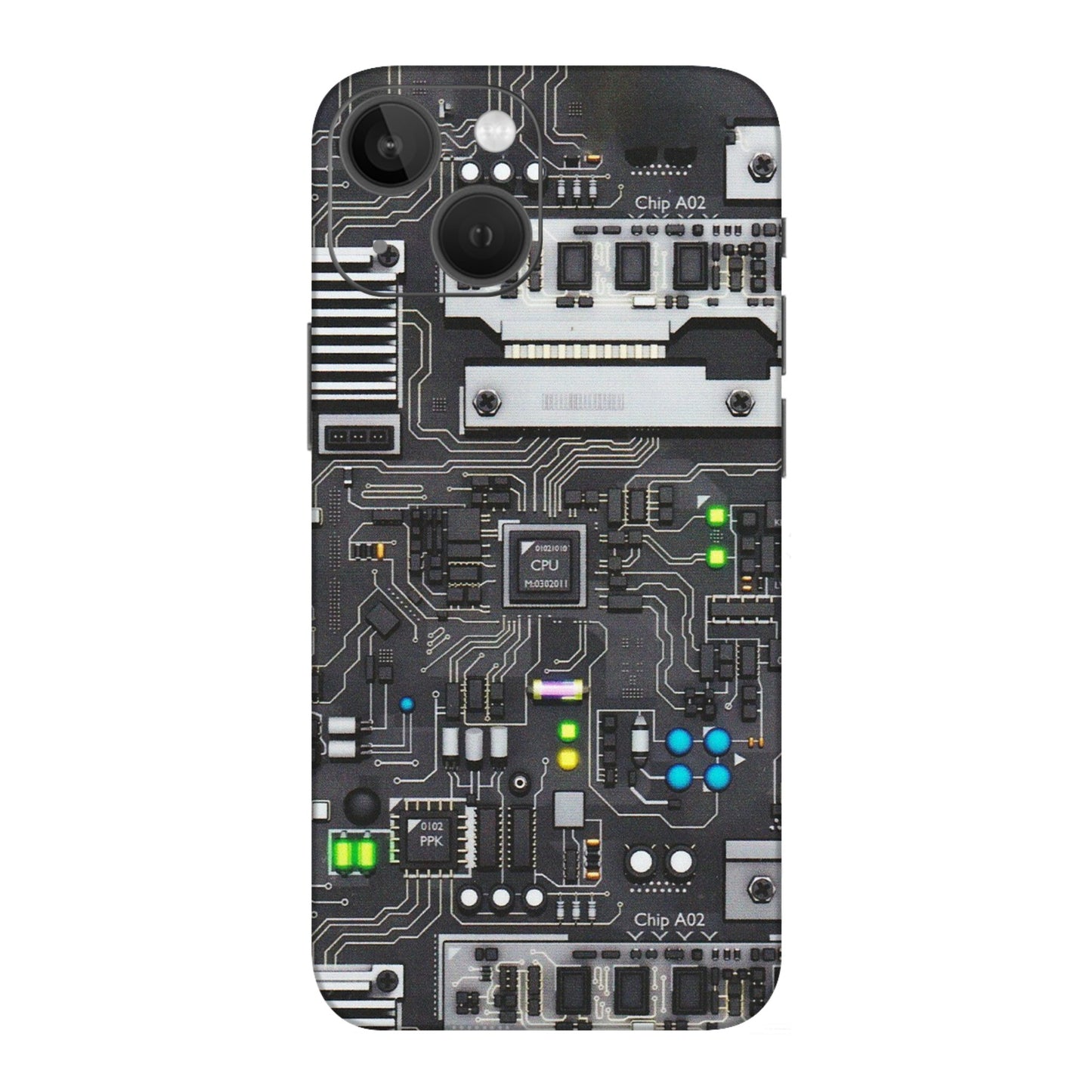Apple iPhone Skins (All Models) - Motherboard Internals - Matte Finish (M-135) iPhone 13 Mini