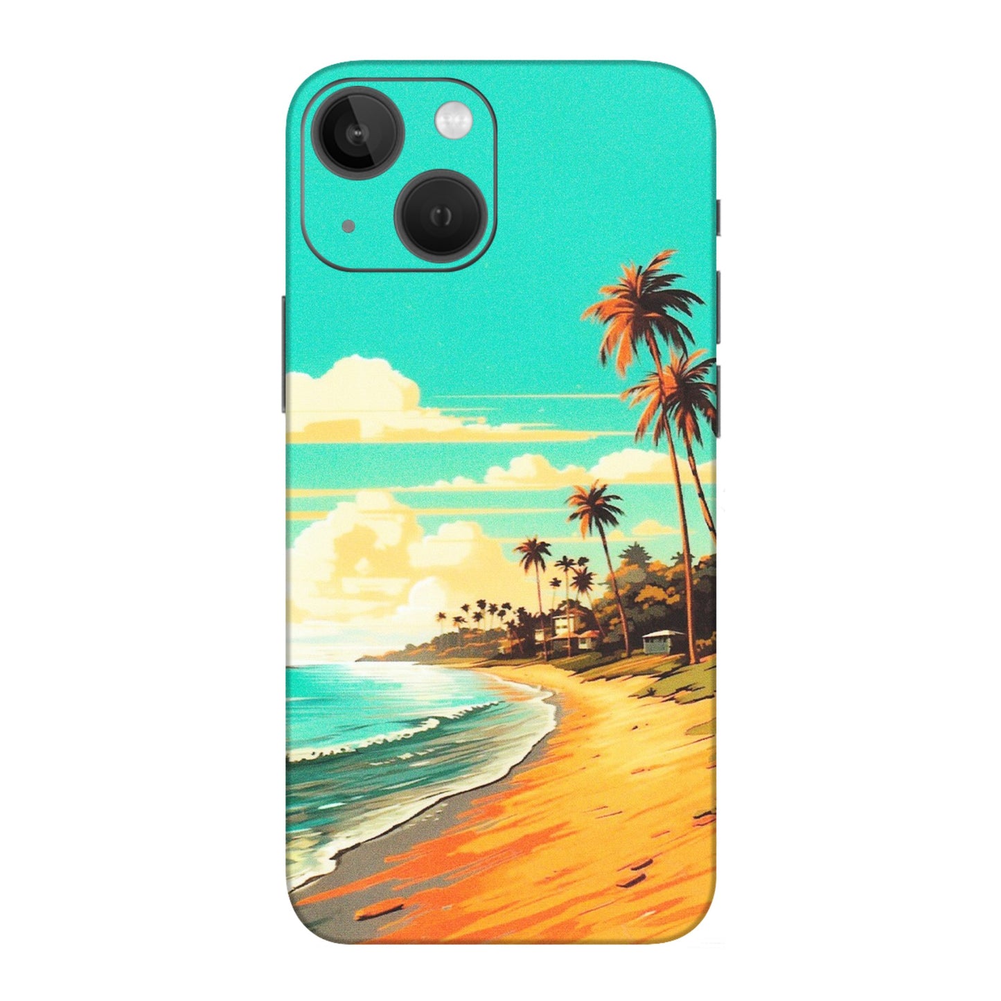 Apple iPhone Skins (All Models) - Miami Beach - Matte Finish (M-136) iPhone 13 Mini