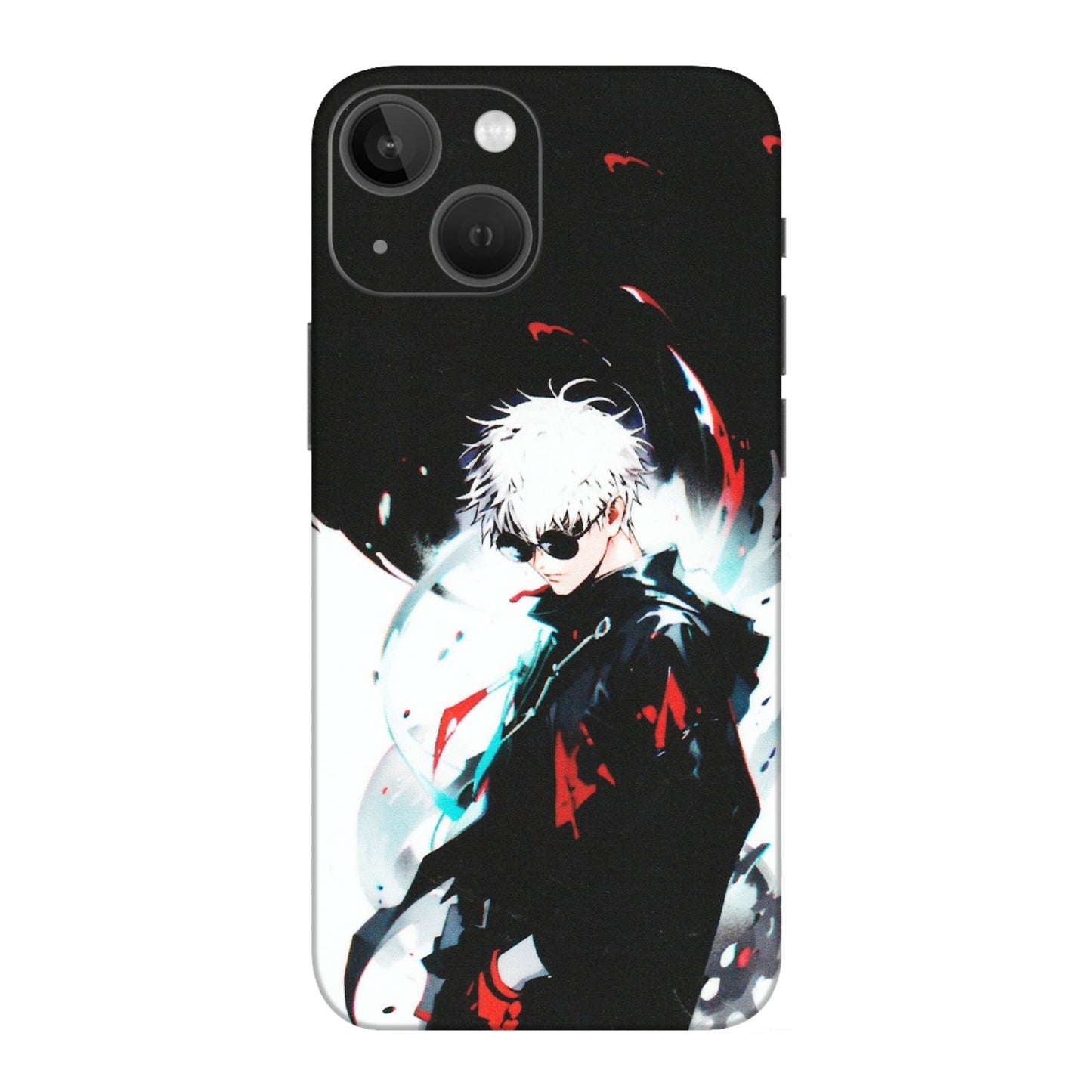 Apple iPhone Skins (All Models) - Gojo Powerful Charater Kaisen Anime - Matte Finish (M-144) iPhone 13 Mini
