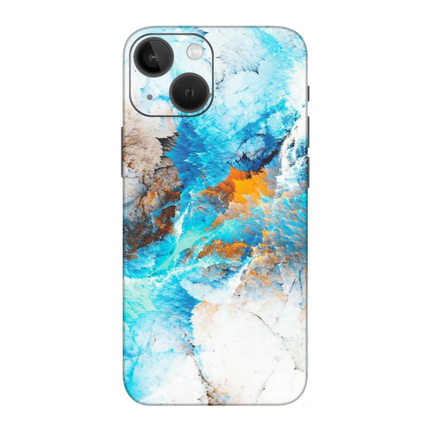 Apple iPhone Skins (All Models) - Blue Waves Abstract - Matte Finish (M-19) iPhone 13 Mini