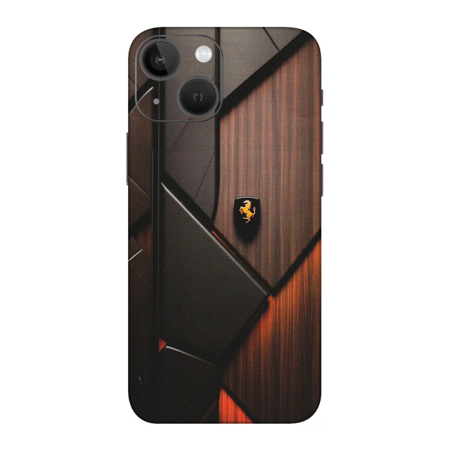 Apple iPhone Skins (All Models) - Lambo Beauty Wood Pattern Sober - Matte Finish (M-51) iPhone 13 Mini
