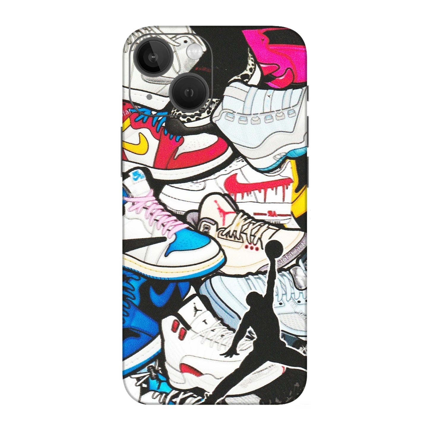 Apple iPhone Skins (All Models) - Jordan Sneakers Fan - Matte Finish (M-80) iPhone 13 Mini