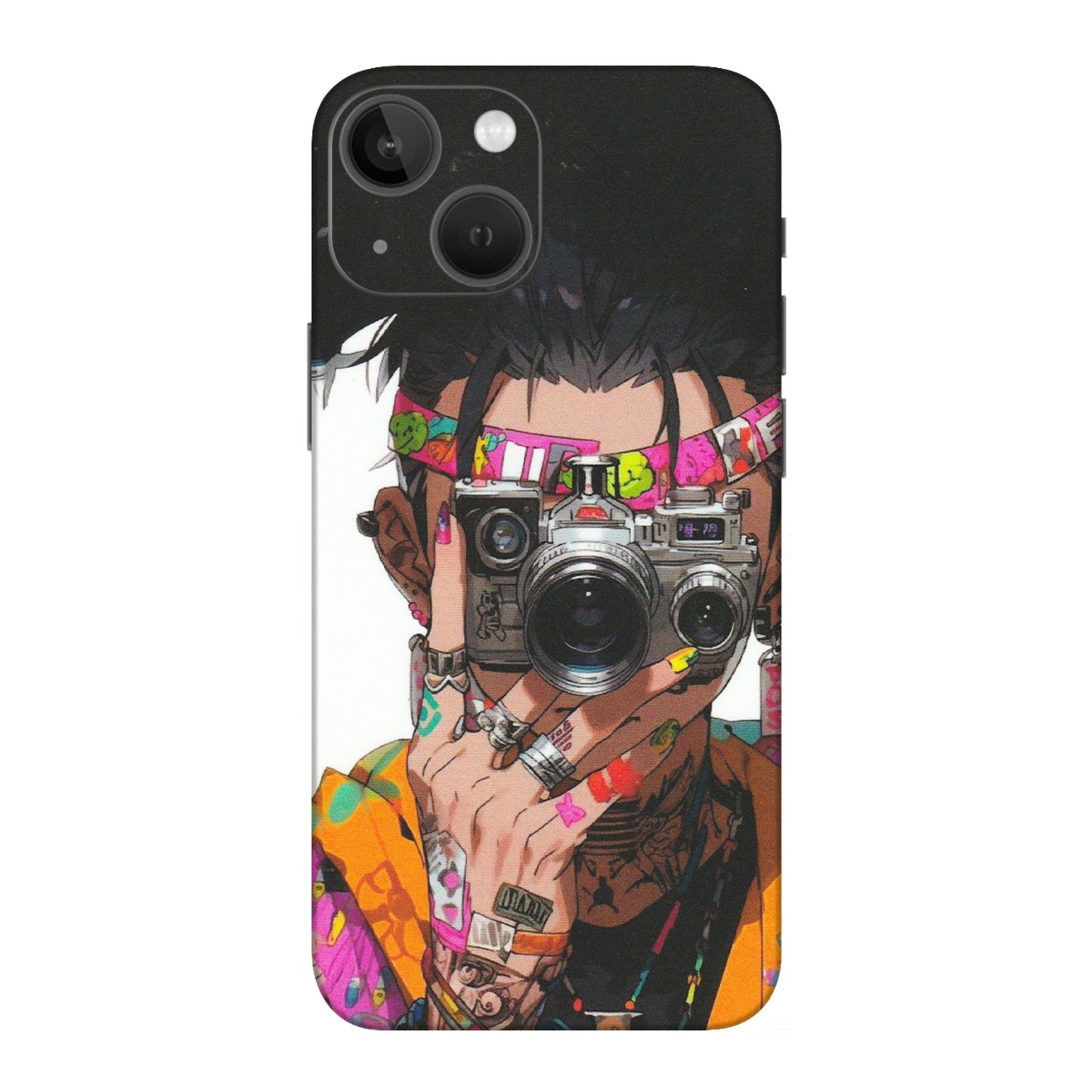 Apple iPhone Skins (All Models) - Camera Lover Girl - Matte Finish (M-09) iPhone 13 Mini