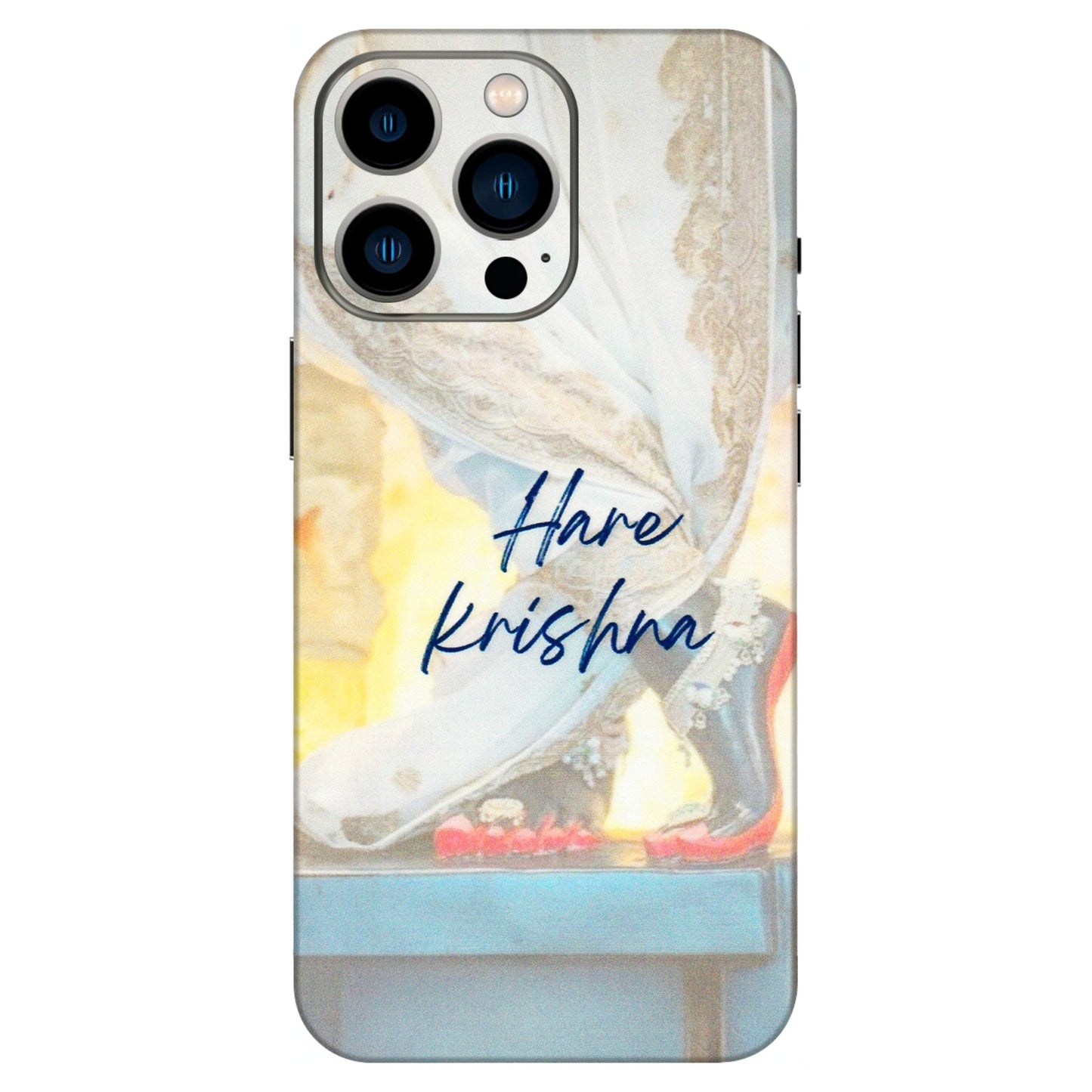 Apple iPhone Skins (All Models) - Hare Krishna - 3D Embossed Finish (L-03) iPhone 13 Pro