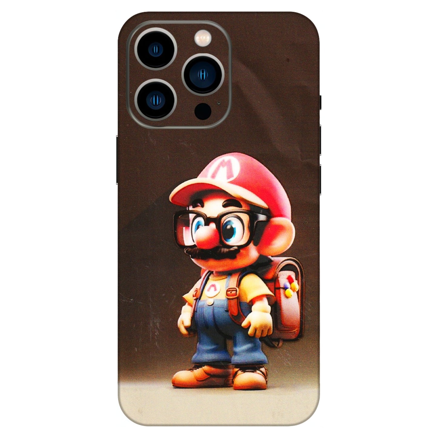Apple iPhone Skins (All Models) - Little Mario - 3D Embossed Finish (L-119) iPhone 13 Pro