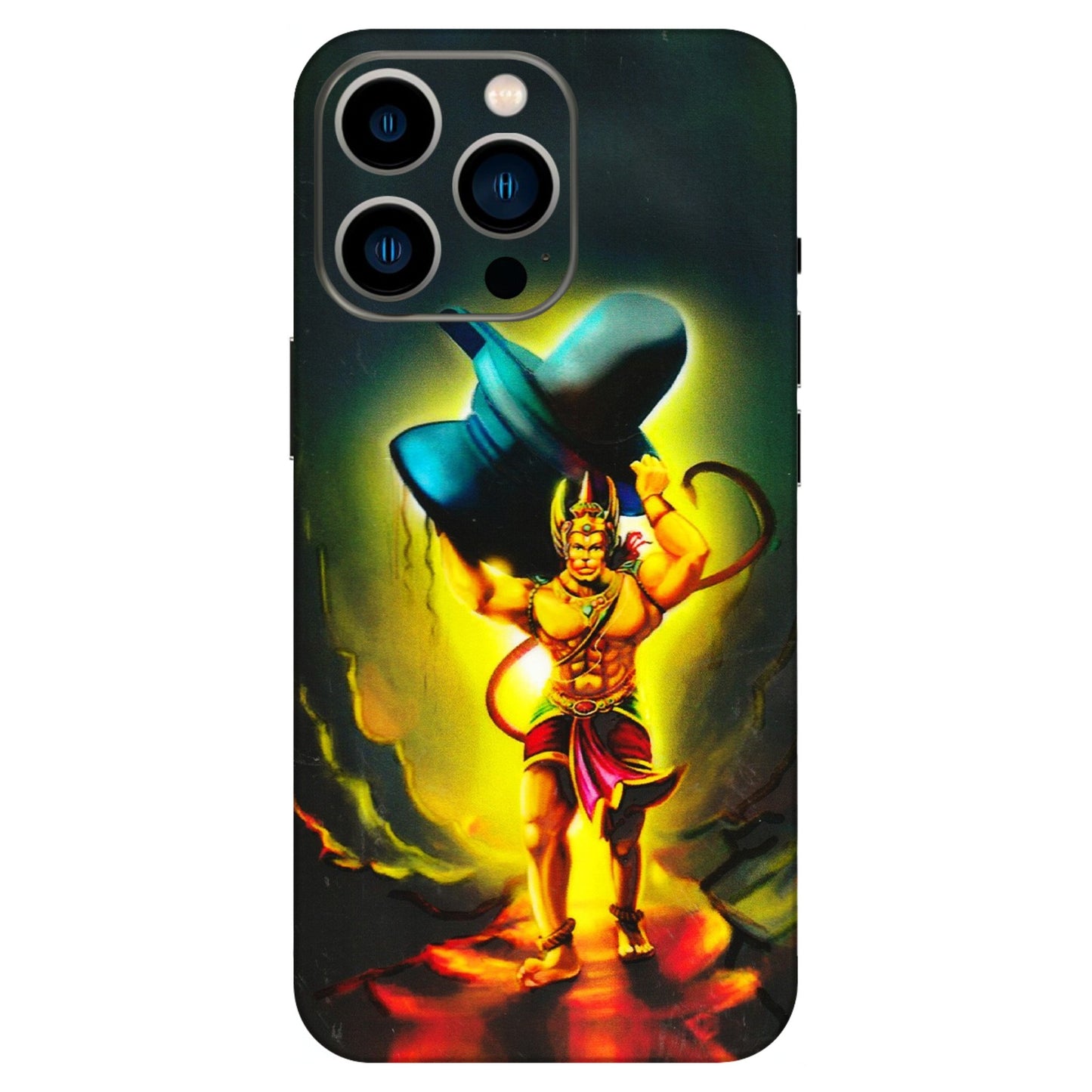Apple iPhone Skins (All Models) - Hanuman Ji - 3D Embossed Finish (L-128) iPhone 13 Pro