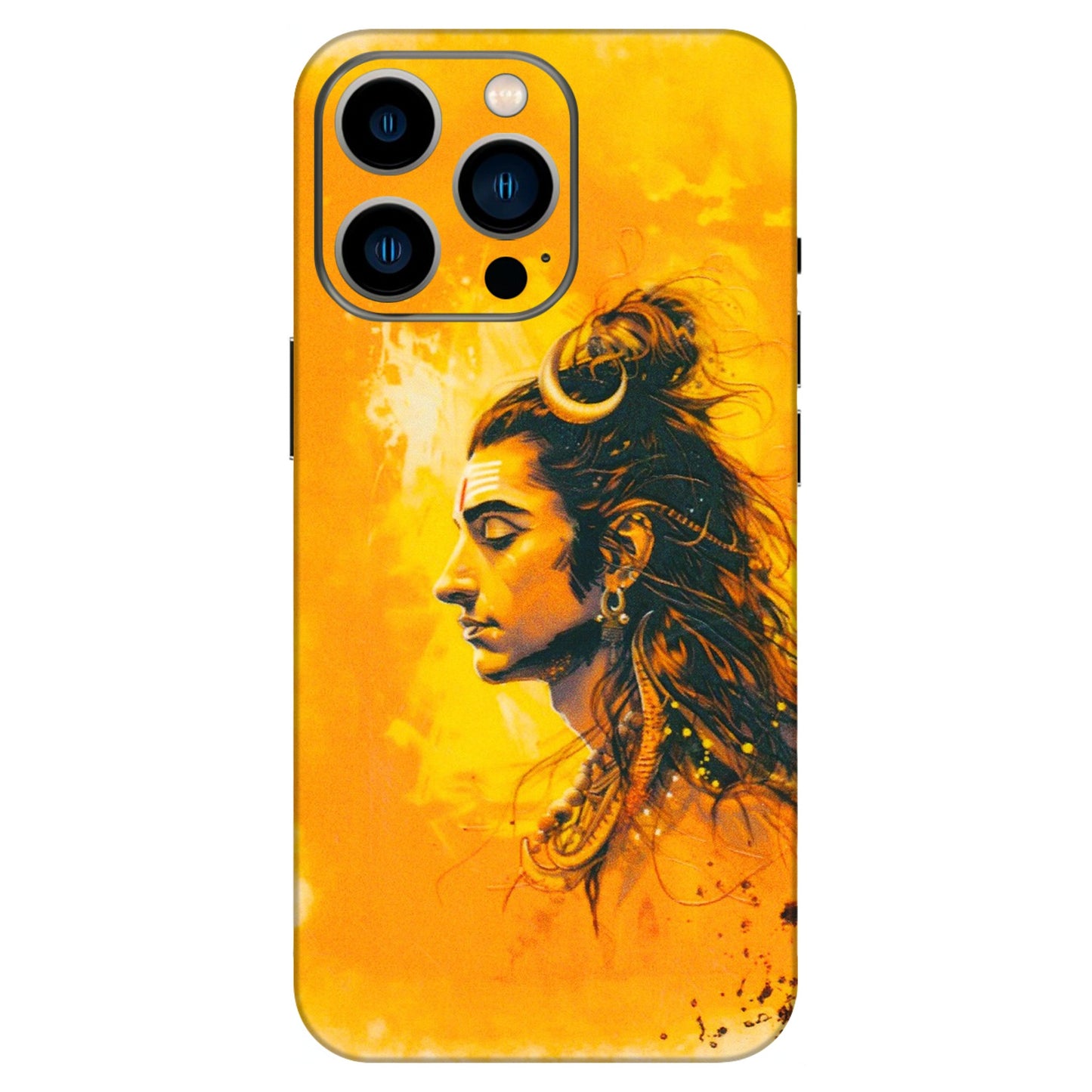 Apple iPhone Skins (All Models) - Shiv Shakti - 3D Embossed Finish (L-14) iPhone 13 Pro
