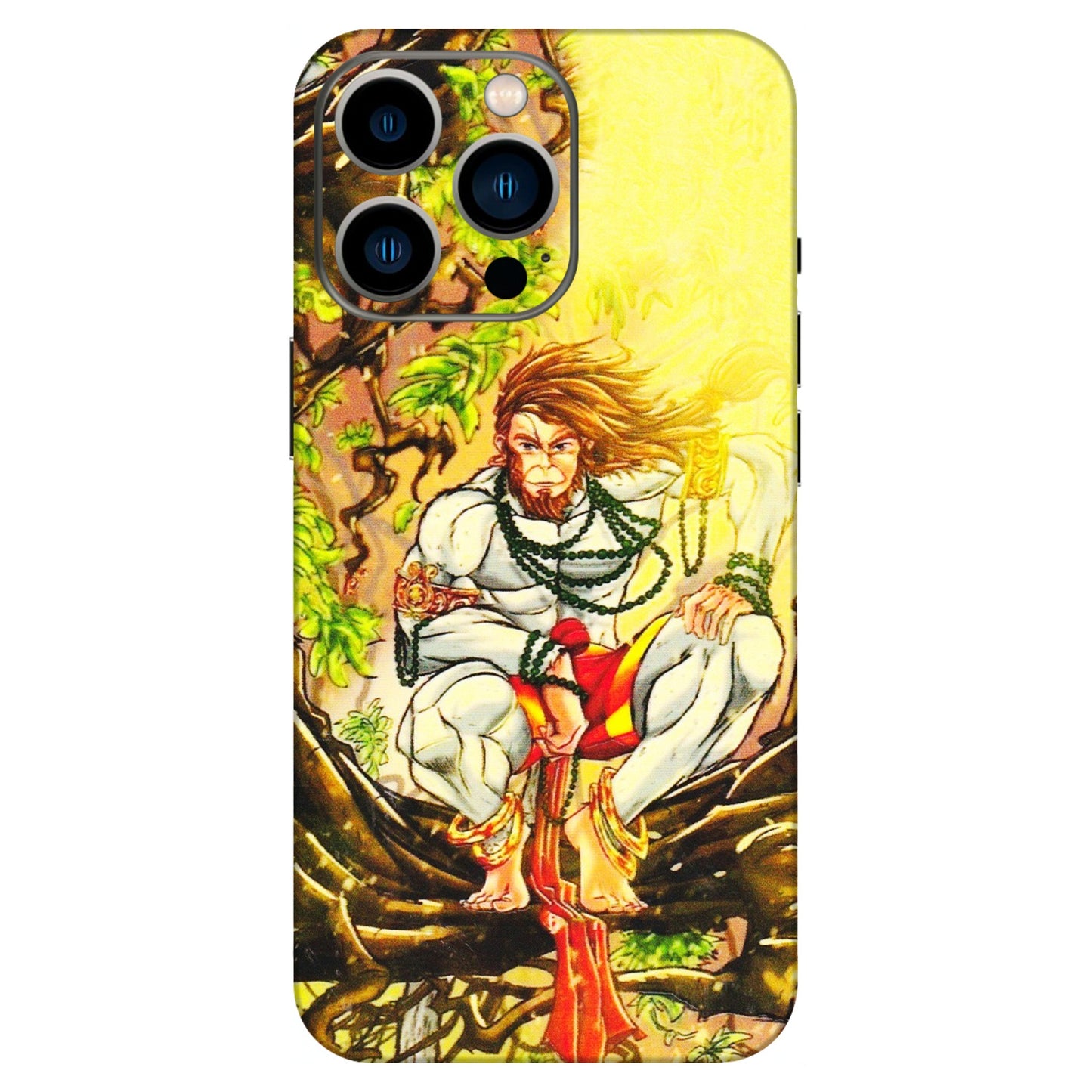 Apple iPhone Skins (All Models) - Lord Hanuman - 3D Embossed Finish (L-152) iPhone 13 Pro