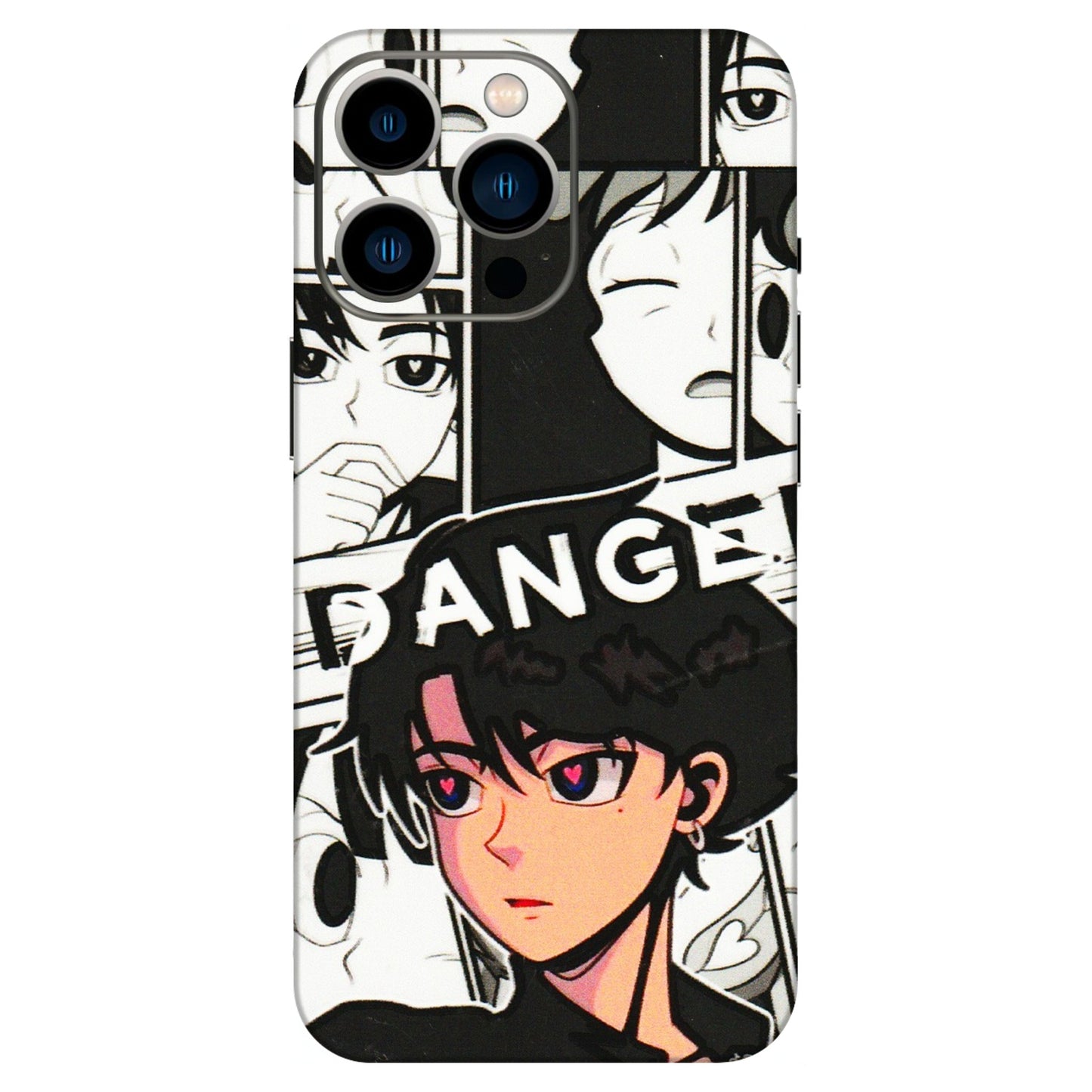 Apple iPhone Skins (All Models) - Danger Anime - 3D Embossed Finish (L-155) iPhone 13 Pro