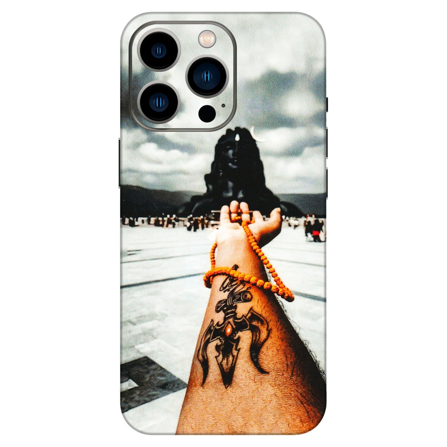 Apple iPhone Skins (All Models) - Jai Adiyogi Mahakaal - 3D Embossed Finish (L-164) iPhone 13 Pro
