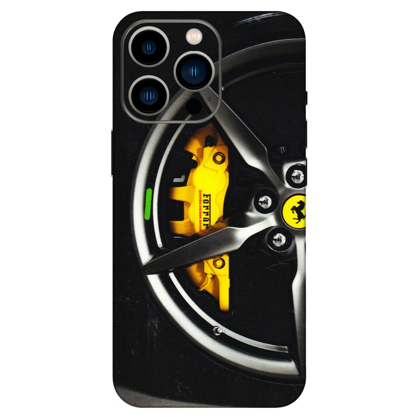 Apple iPhone Skins (All Models) - Ferrari Wheel Alloy - 3D Embossed Finish (L-173) iPhone 13 Pro