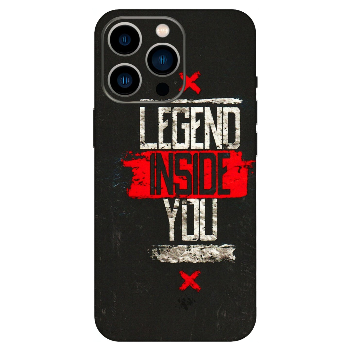Apple iPhone Skins (All Models) - Legend Inside You - 3D Embossed Finish (L-186) iPhone 13 Pro