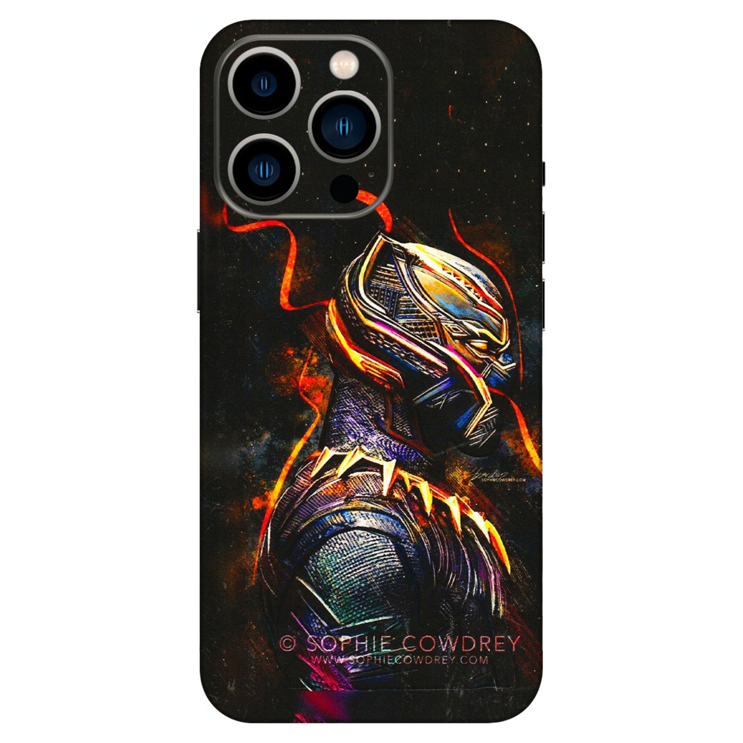 Apple iPhone Skins (All Models) - Black Panther - 3D Embossed Finish (L-190) iPhone 13 Pro