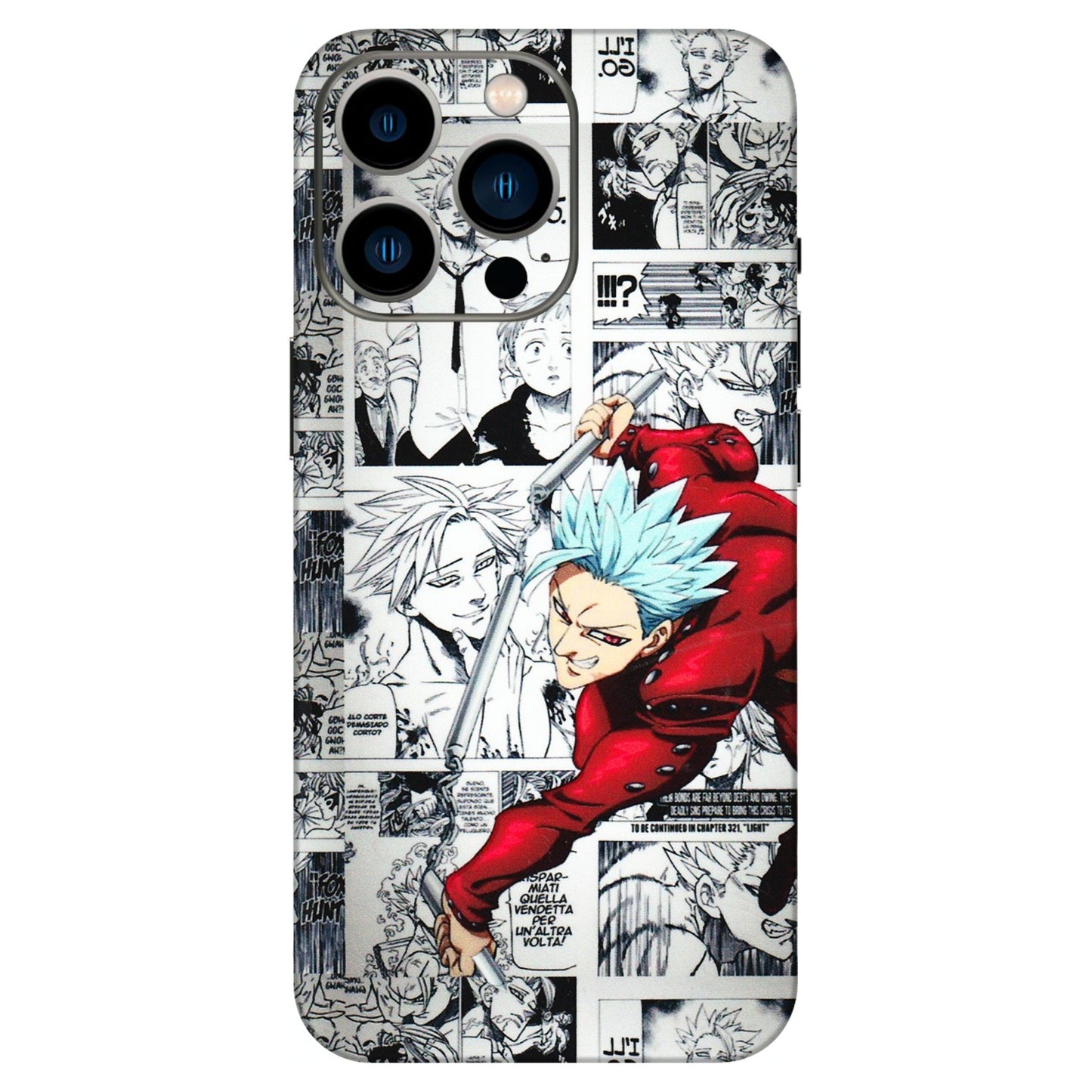 Apple iPhone Skins (All Models) - Anime Comic - 3D Embossed Finish (L-192) iPhone 13 Pro