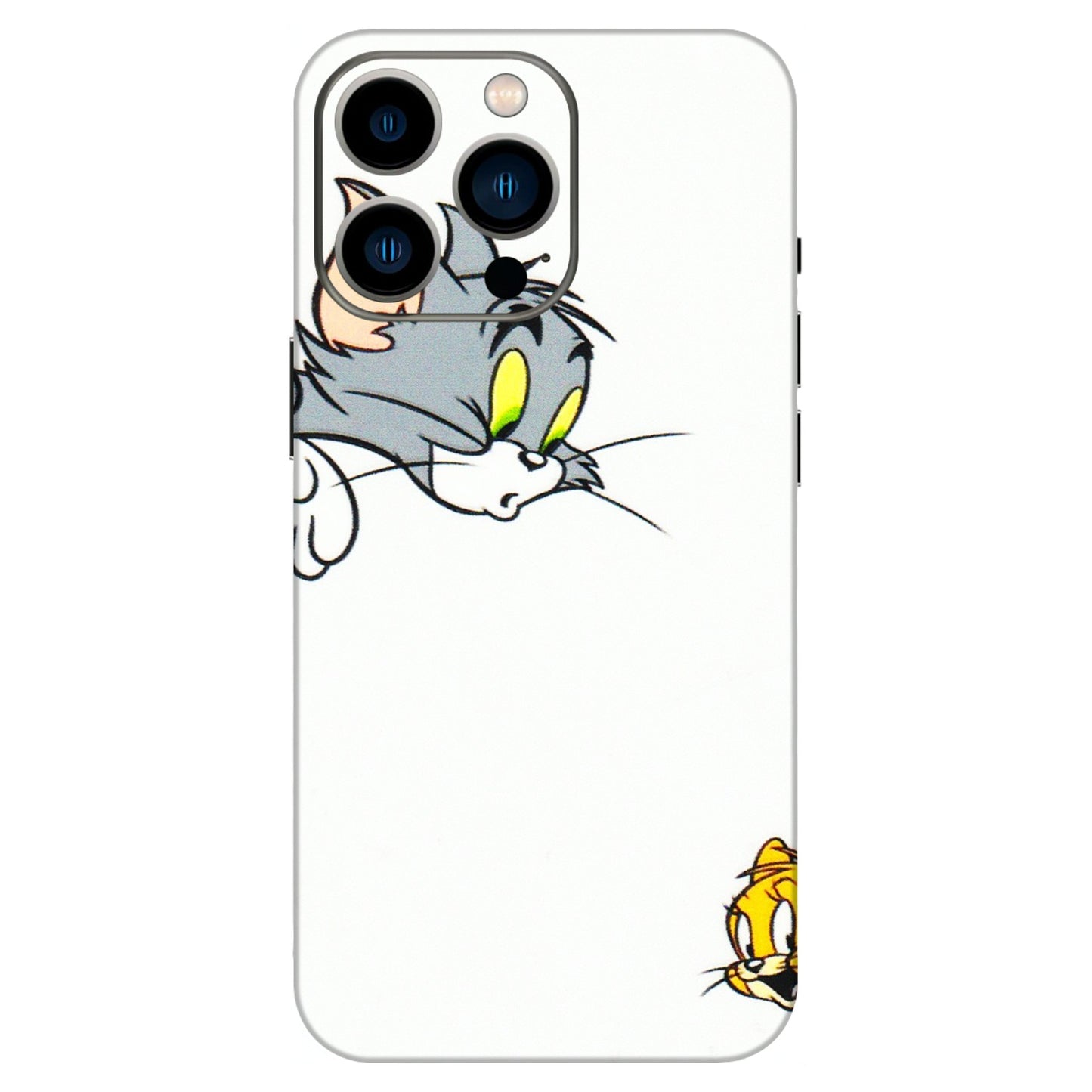 Apple iPhone Skins (All Models) - Cute Tom And Jerry - 3D Embossed Finish (L-220) iPhone 13 Pro