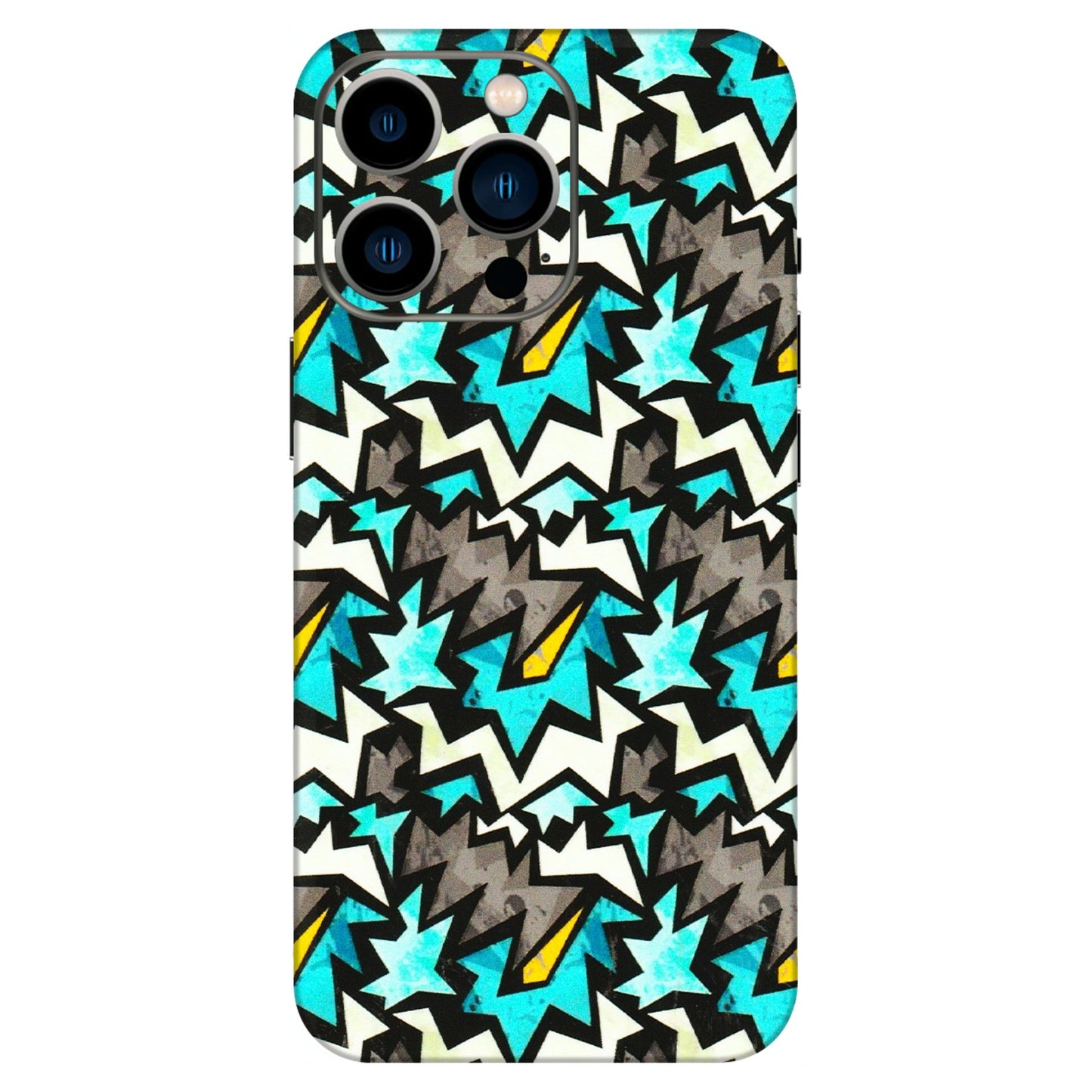 Apple iPhone Skins (All Models) - Funky Zig Zag - 3D Embossed Finish (L-223) iPhone 13 Pro