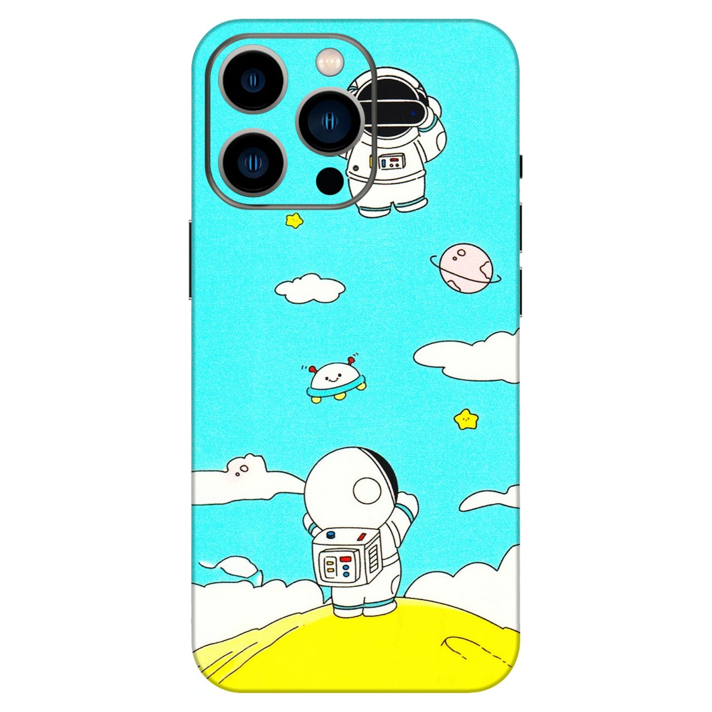 Apple iPhone Skins (All Models) - Blue Skies Astro Float - 3D Embossed Finish (L-230) iPhone 13 Pro