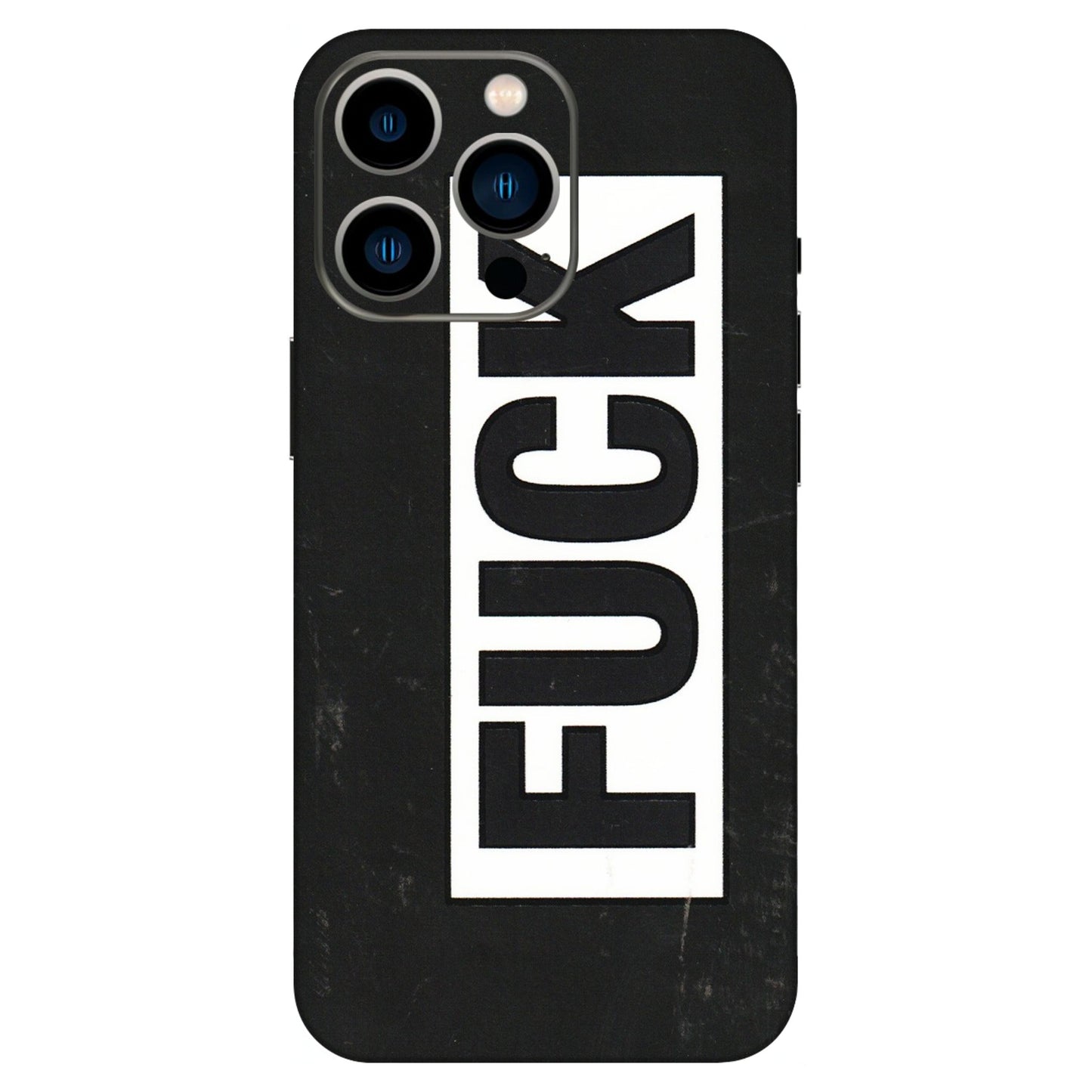 Apple iPhone Skins (All Models) - The F Word - 3D Embossed Finish (L-255) iPhone 13 Pro
